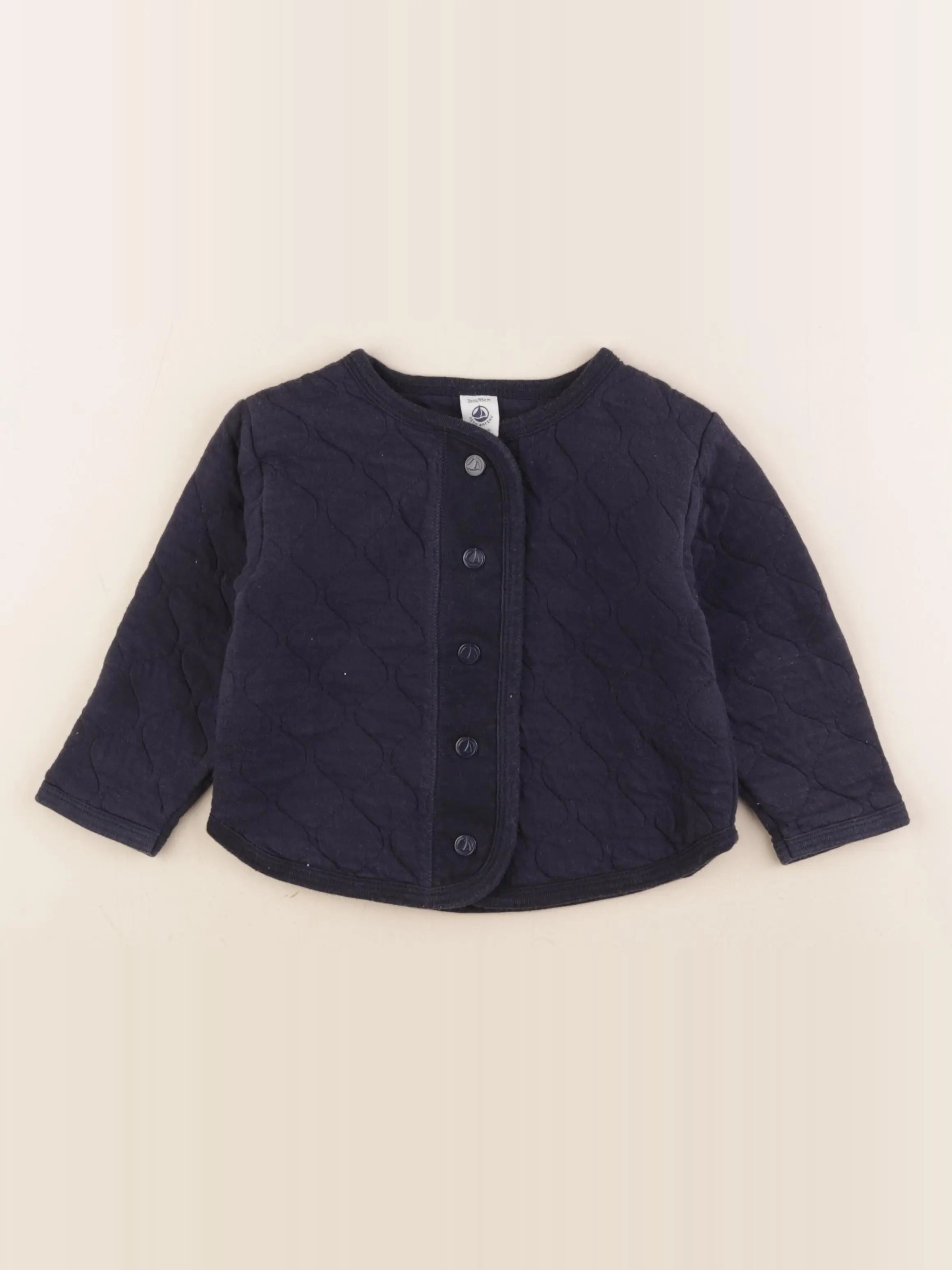 Petit Bateau - sweat bleu - 3 ans