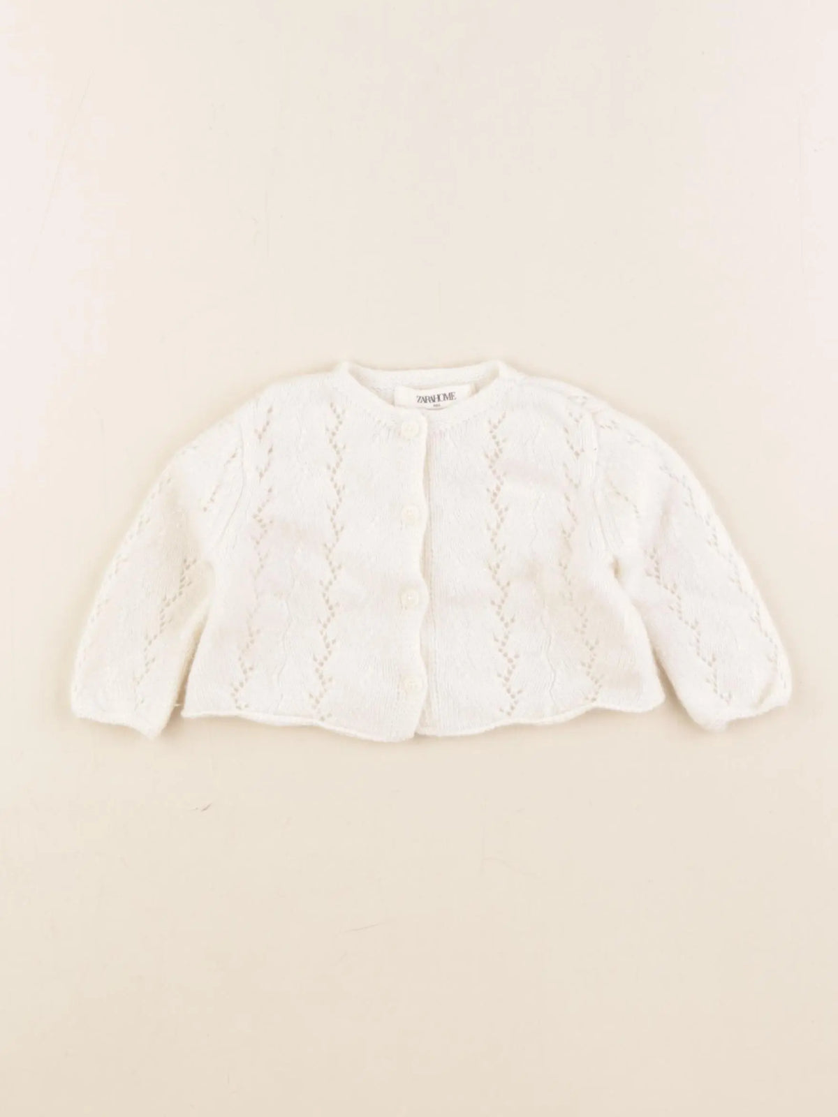 Zara - gilet beige - 0/1 mois