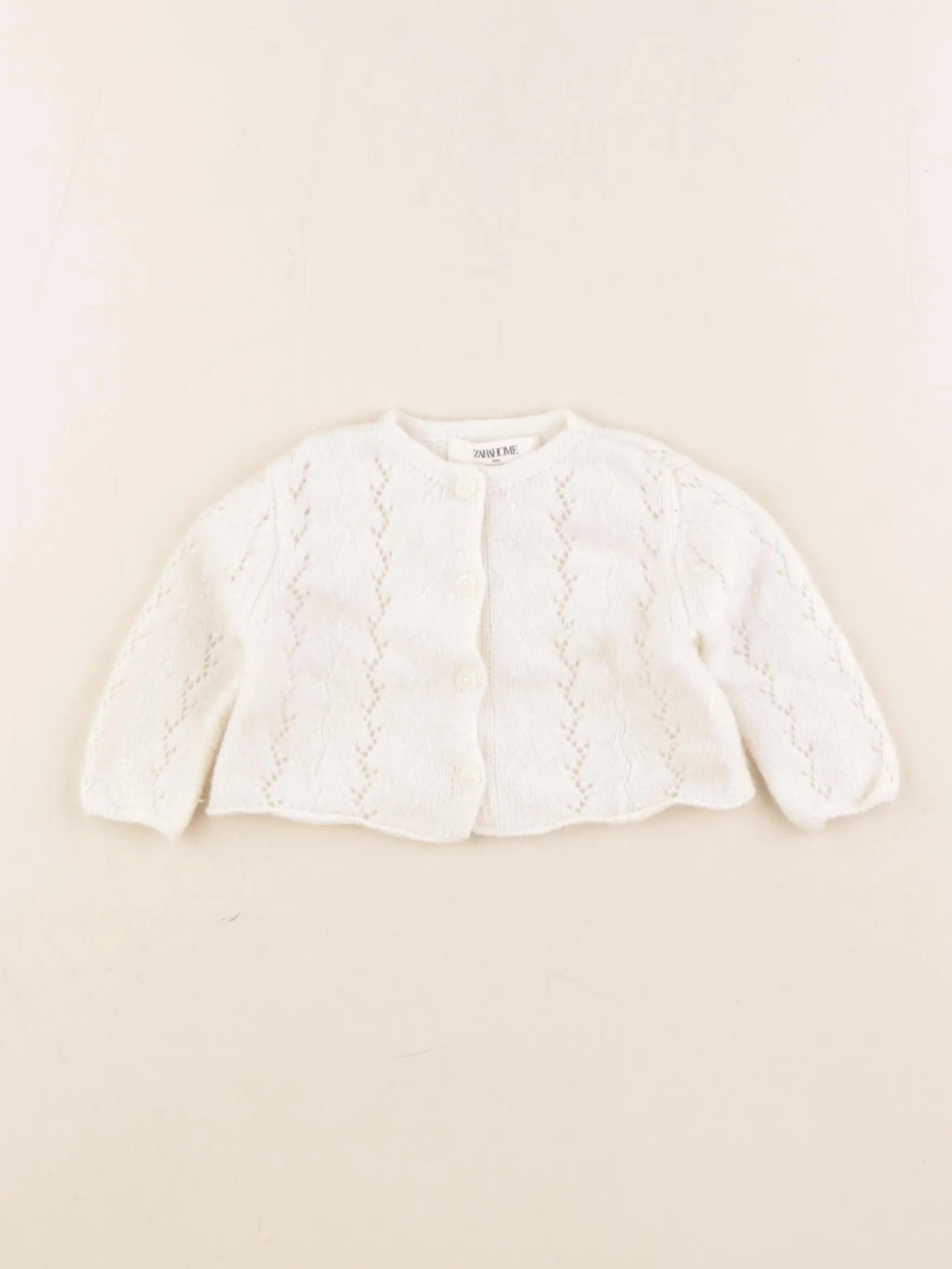 Zara - gilet beige - 0/1 mois