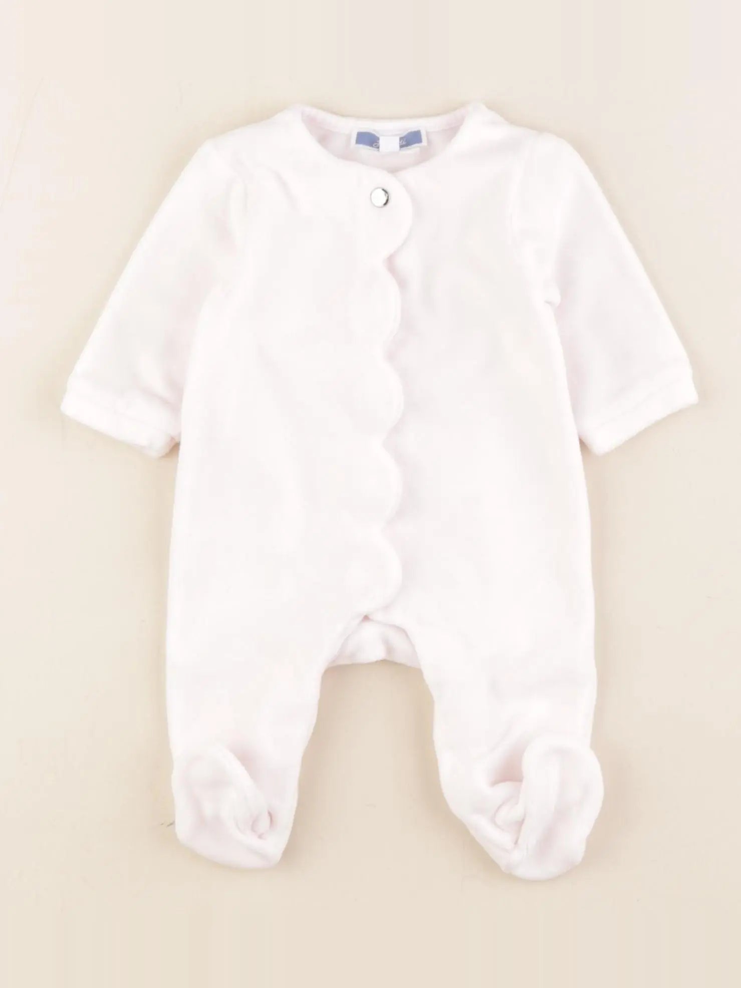 Jacadi - pyjama velours rose - 1 mois