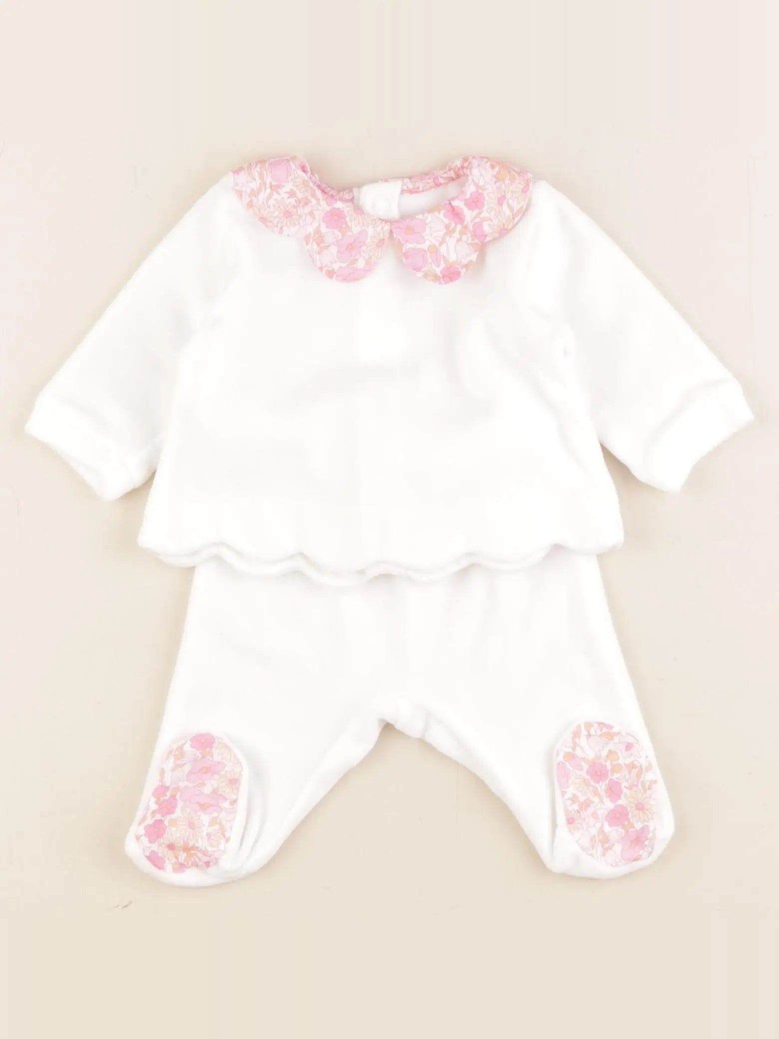 Jacadi - ensemble blanc - 1 mois