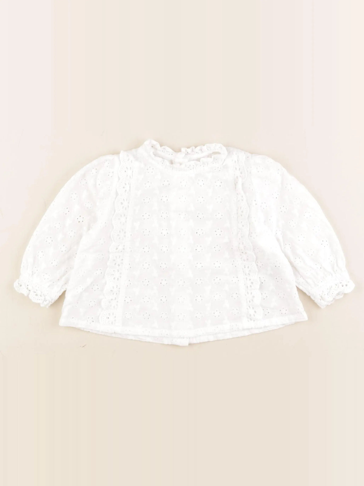 Vertbaudet - blouse blanc - 12 mois