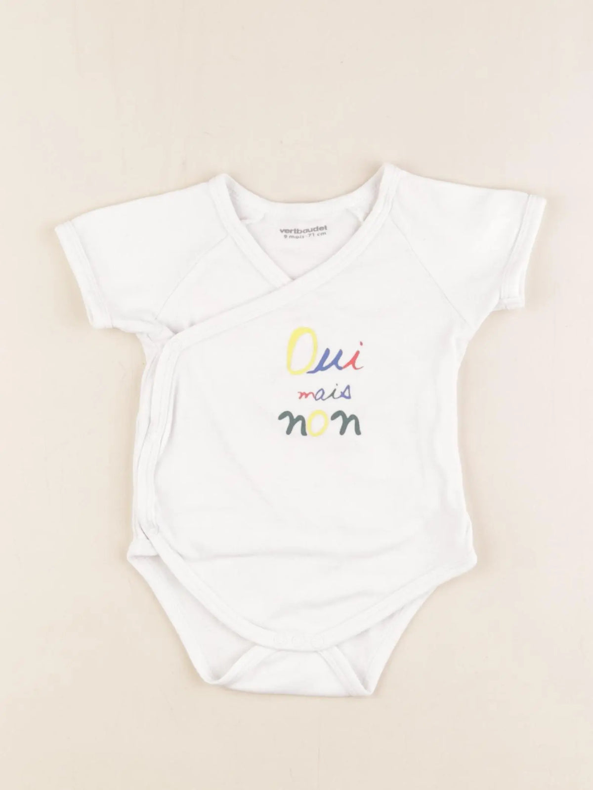 Vertbaudet - body blanc - 9 mois