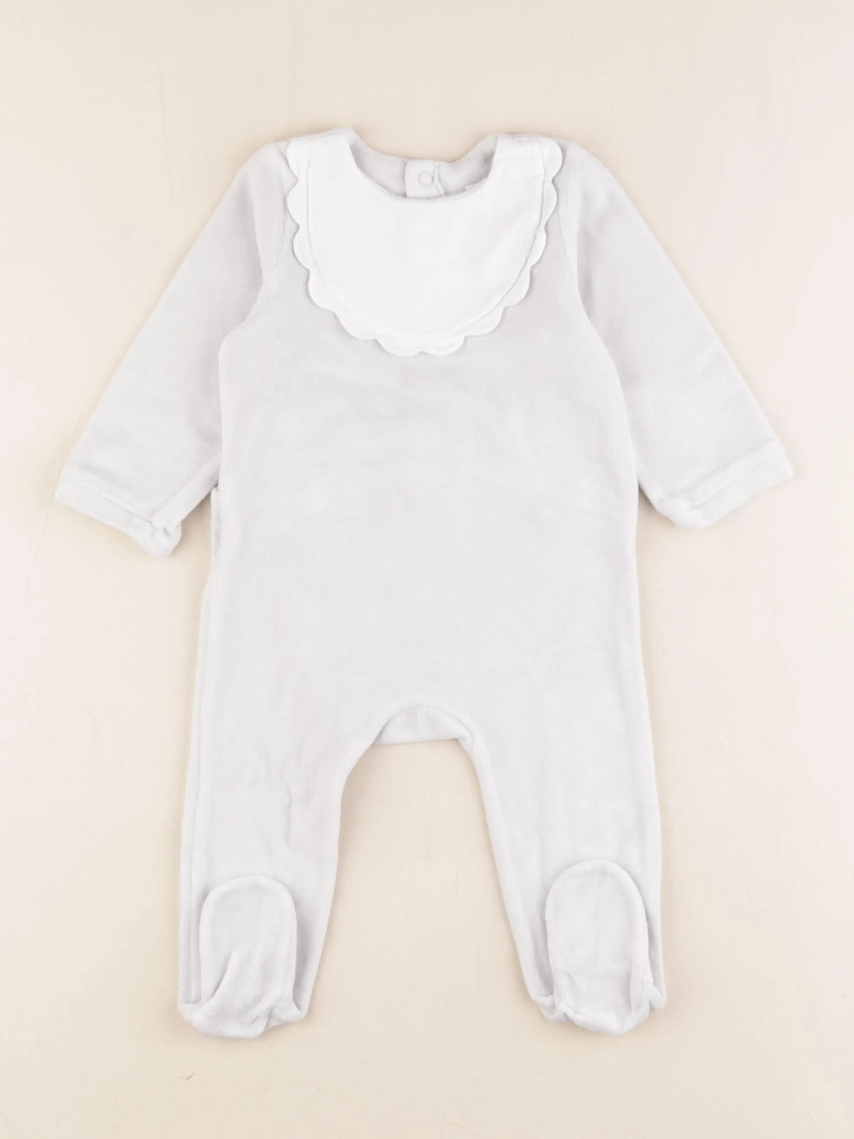Jacadi - pyjama velours gris - 9 mois