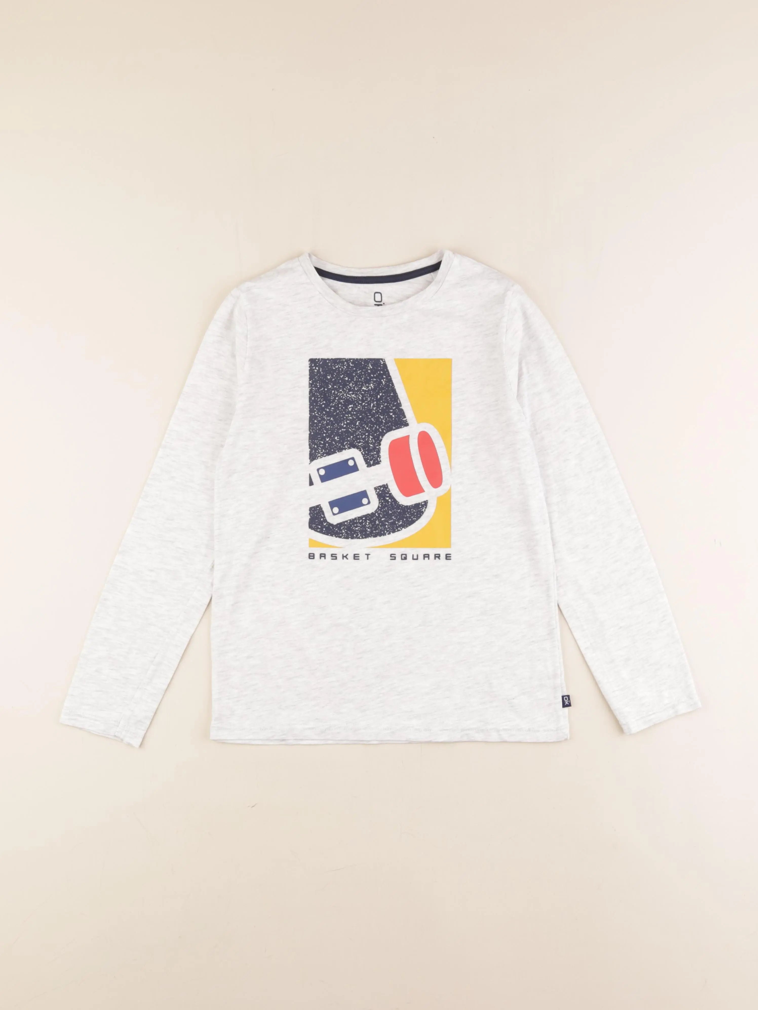 Okaidi - tee-shirt gris - 8 ans
