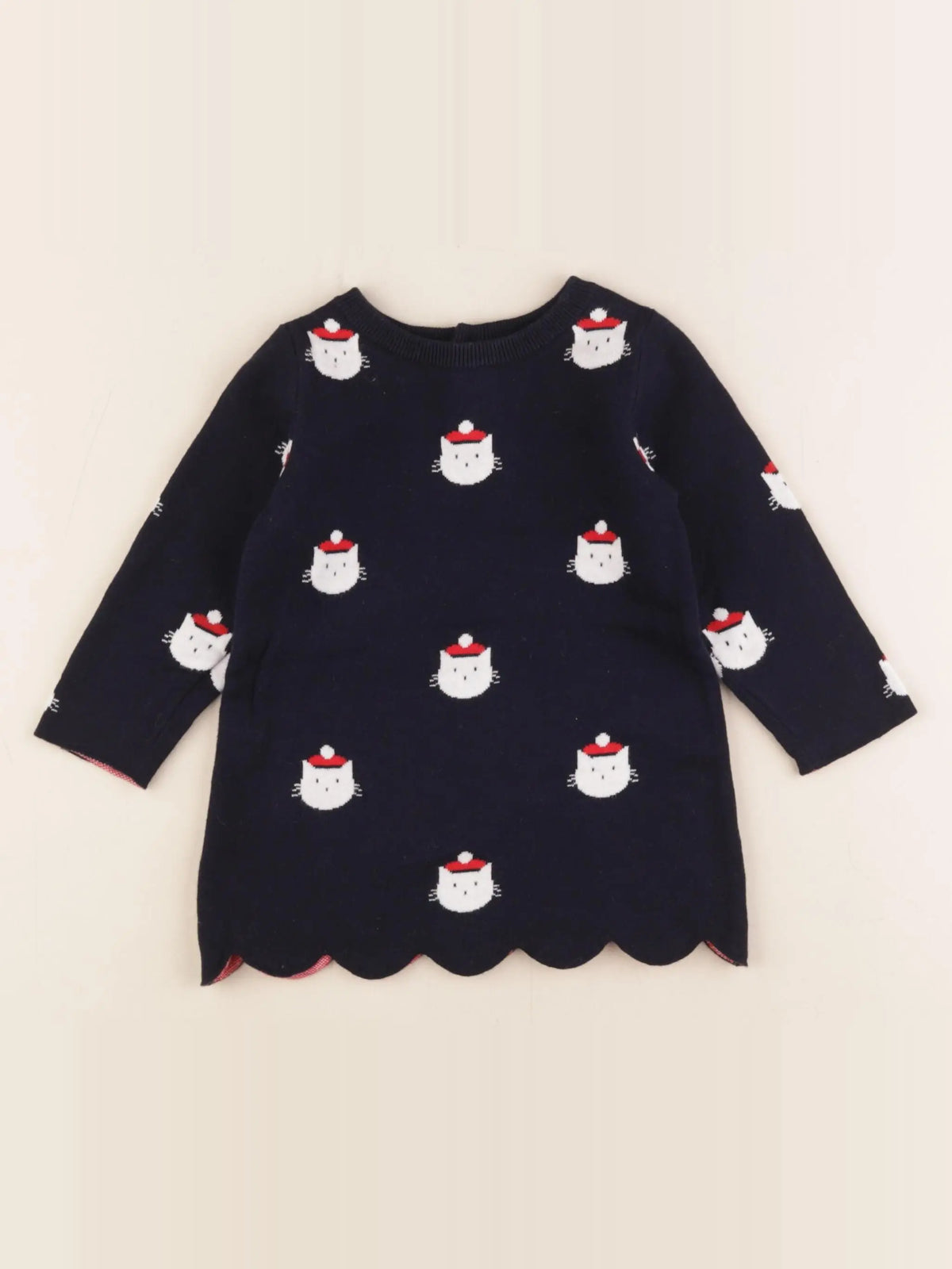 Jacadi - robe bleu - 12 mois