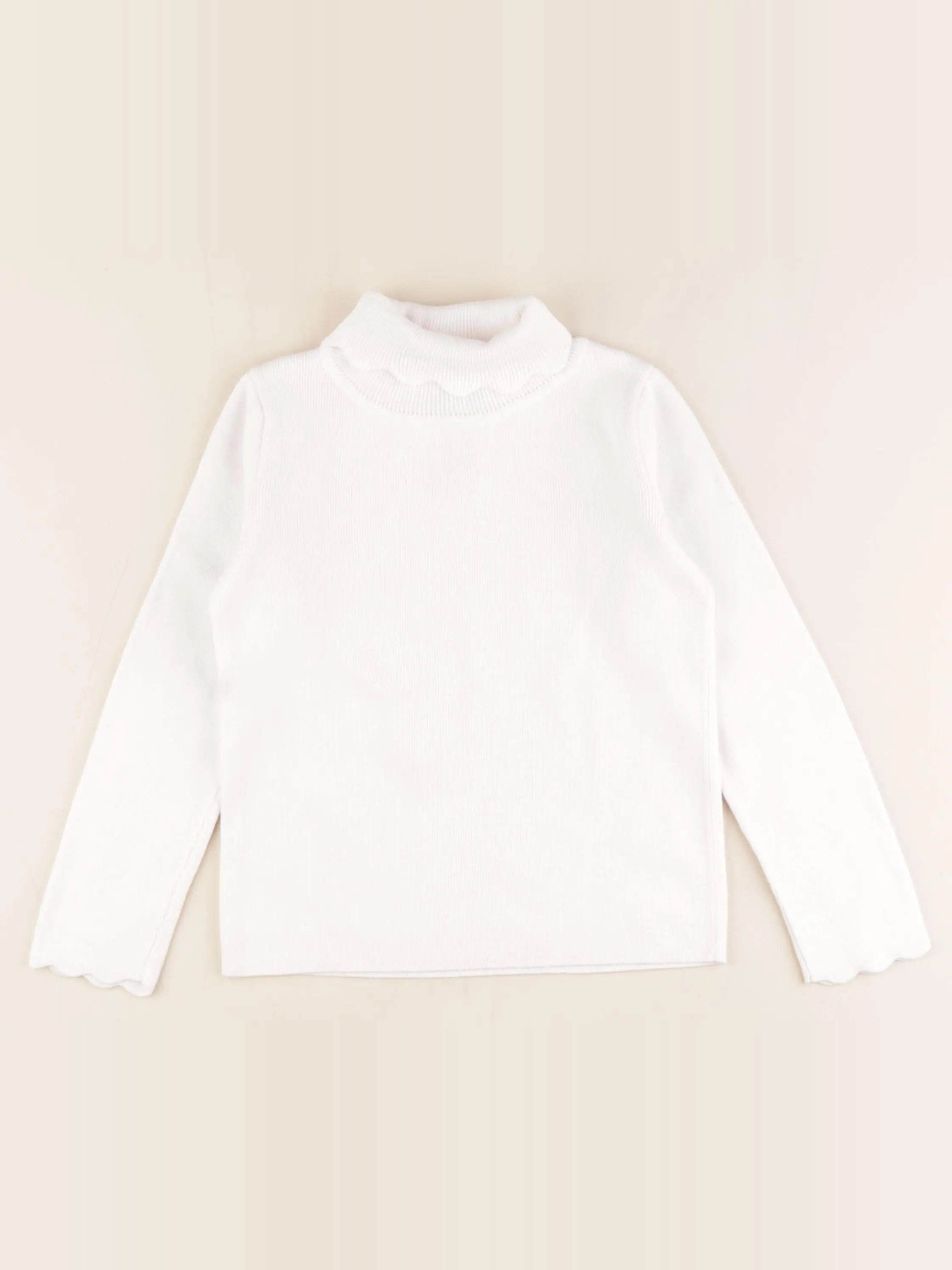 Jacadi - pull blanc - 6 ans