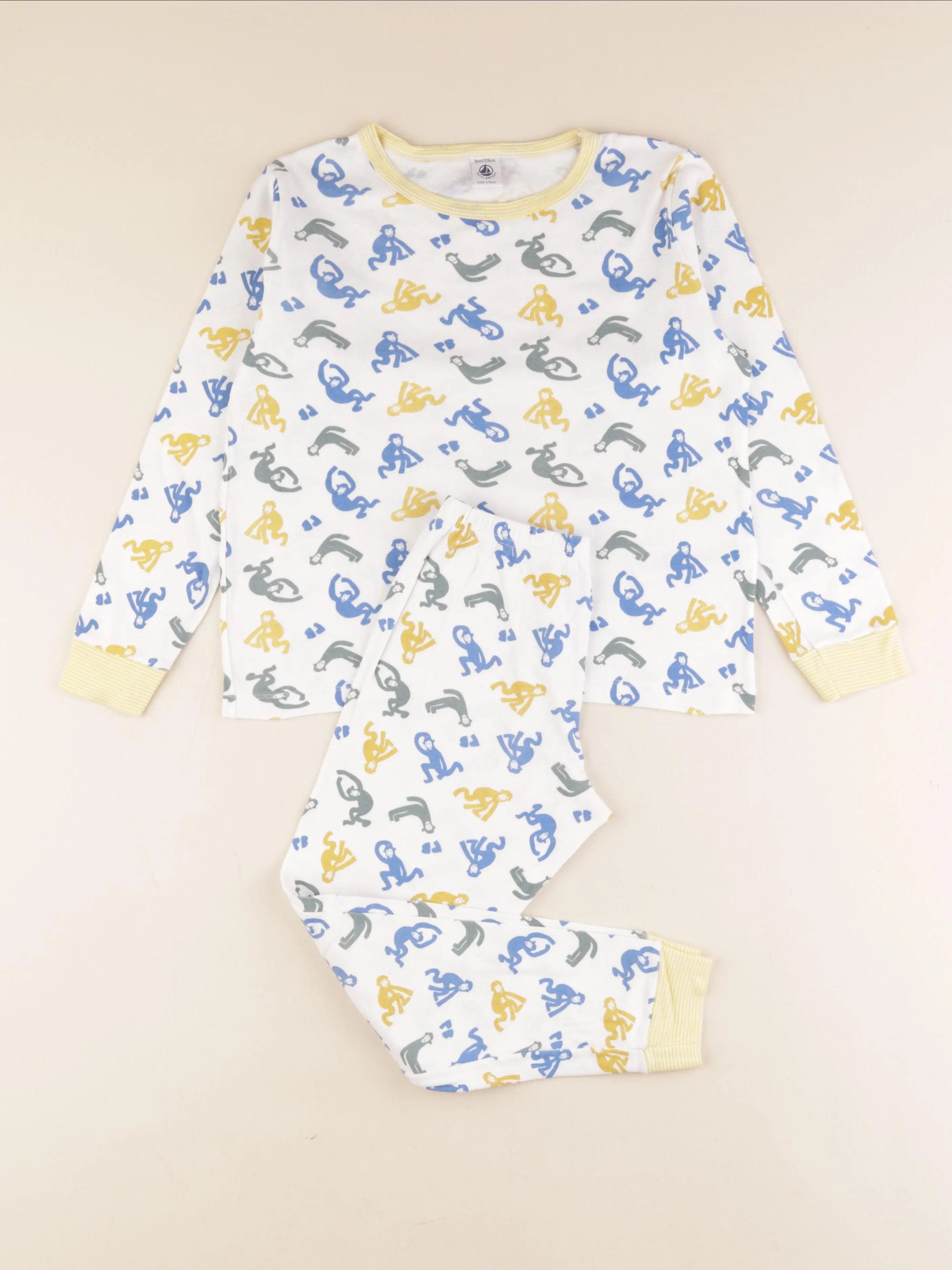 Petit Bateau - pyjama coton multicolore - 8 ans