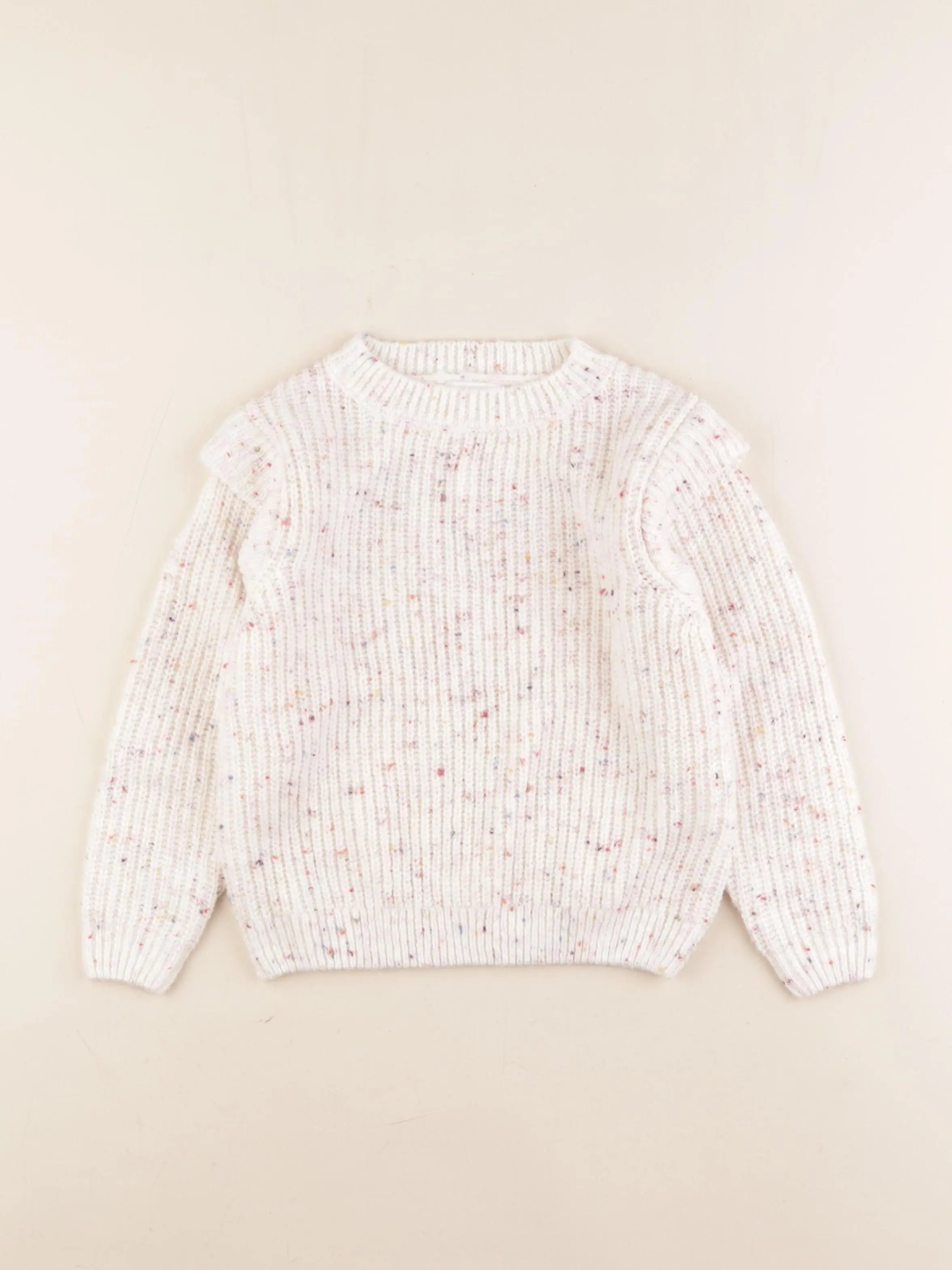 Vertbaudet - pull blanc - 4 ans
