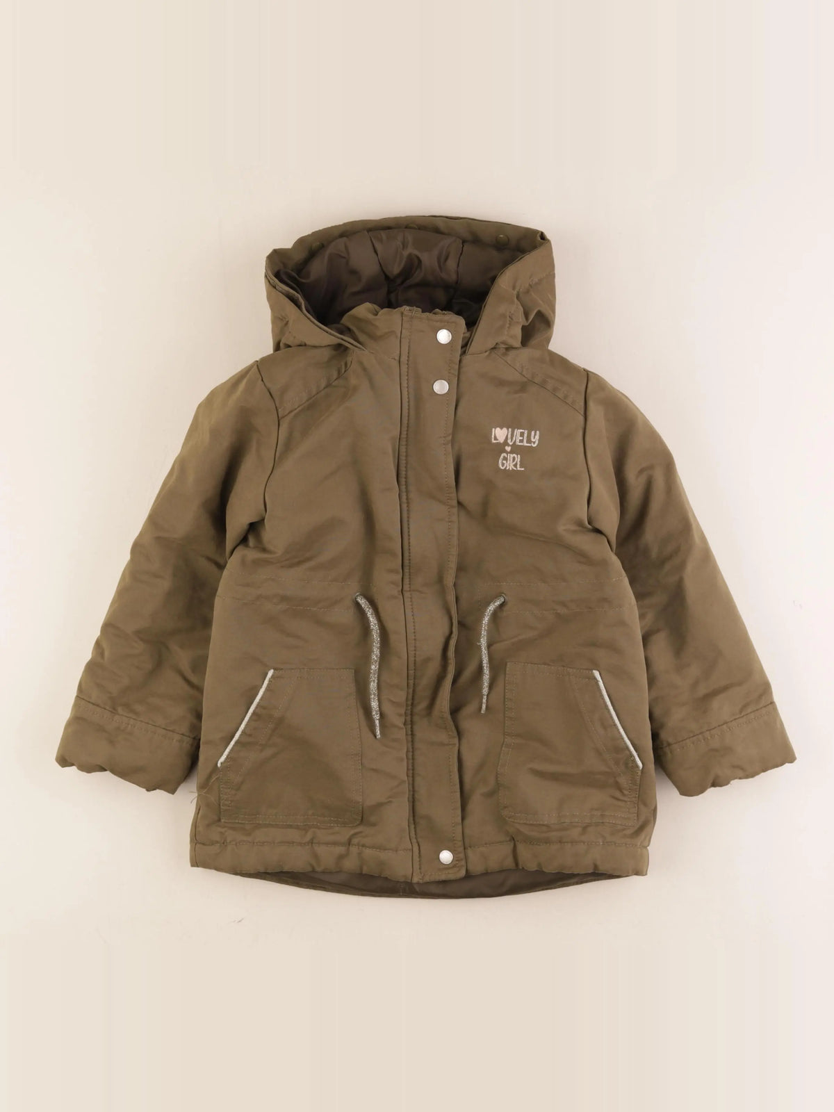 Vertbaudet - parka vert - 5 ans