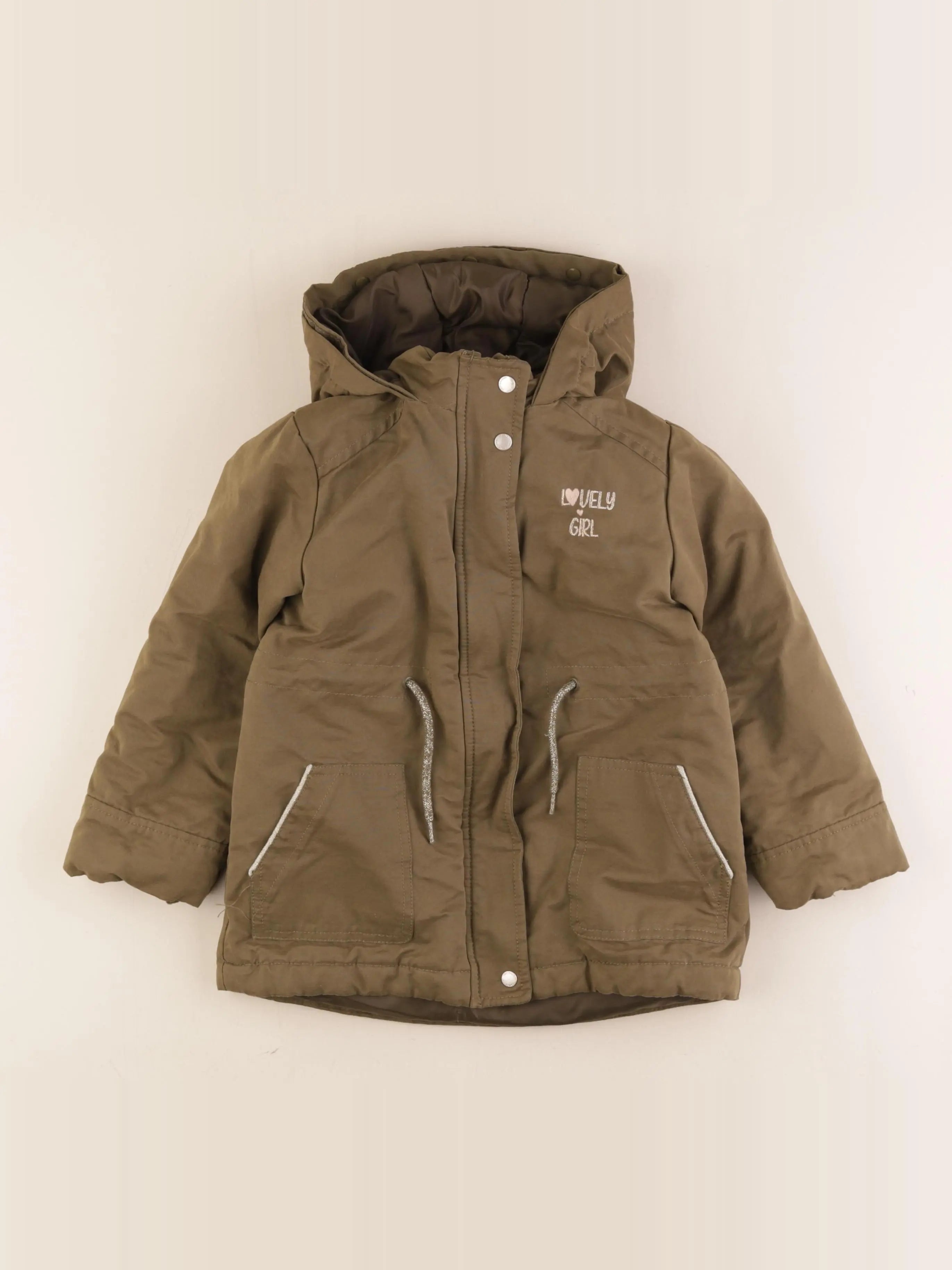 Vertbaudet - parka vert - 5 ans