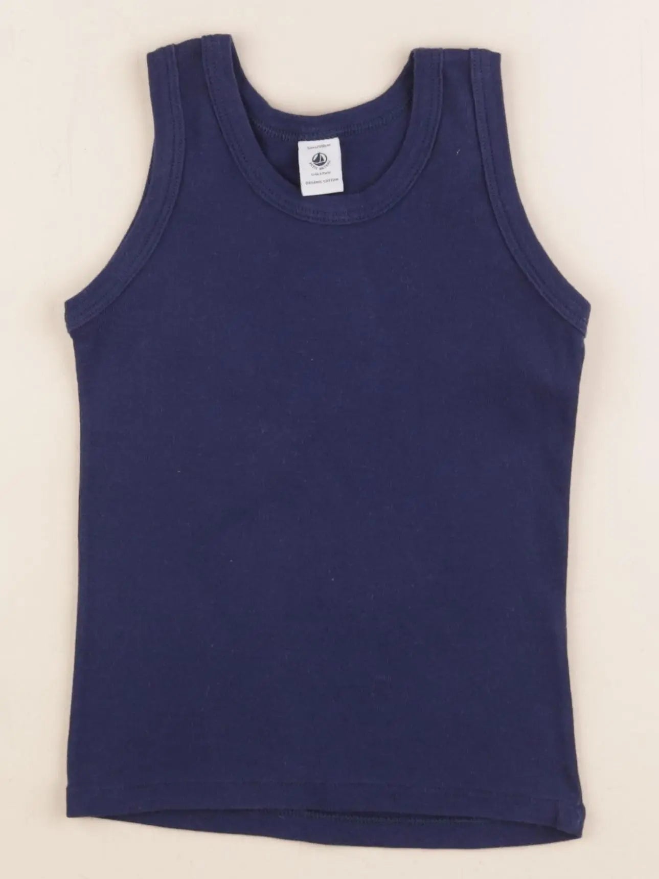 Petit Bateau - maillot de corps bleu - 5 ans
