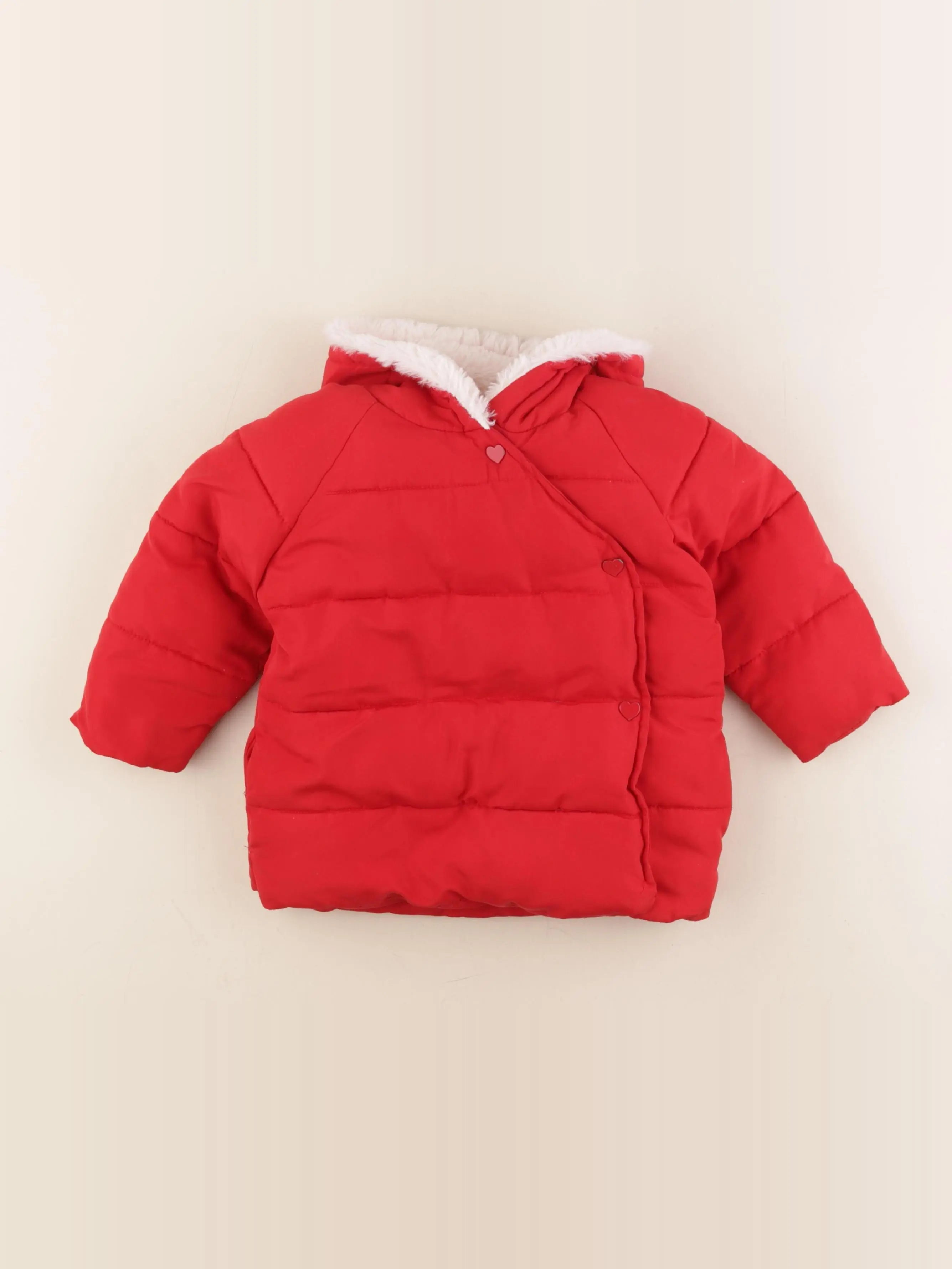 Vertbaudet - doudoune rouge - 2 ans