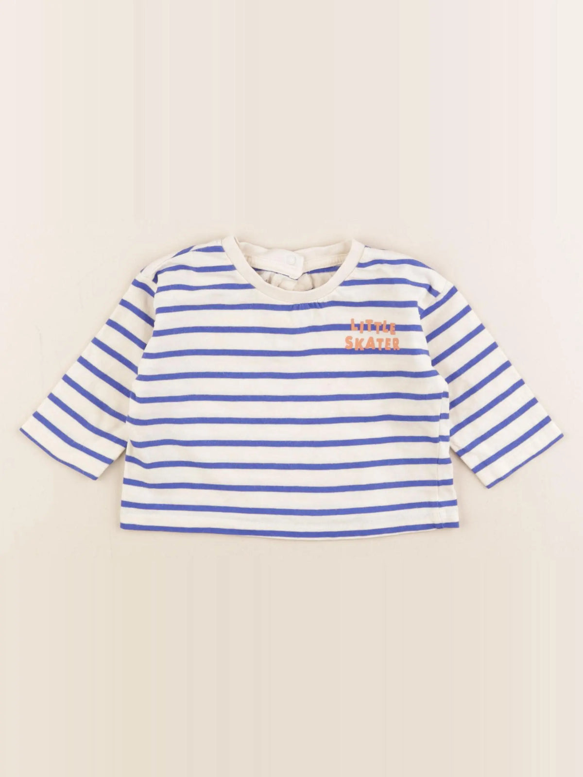Vertbaudet - tee-shirt bleu - 6 mois