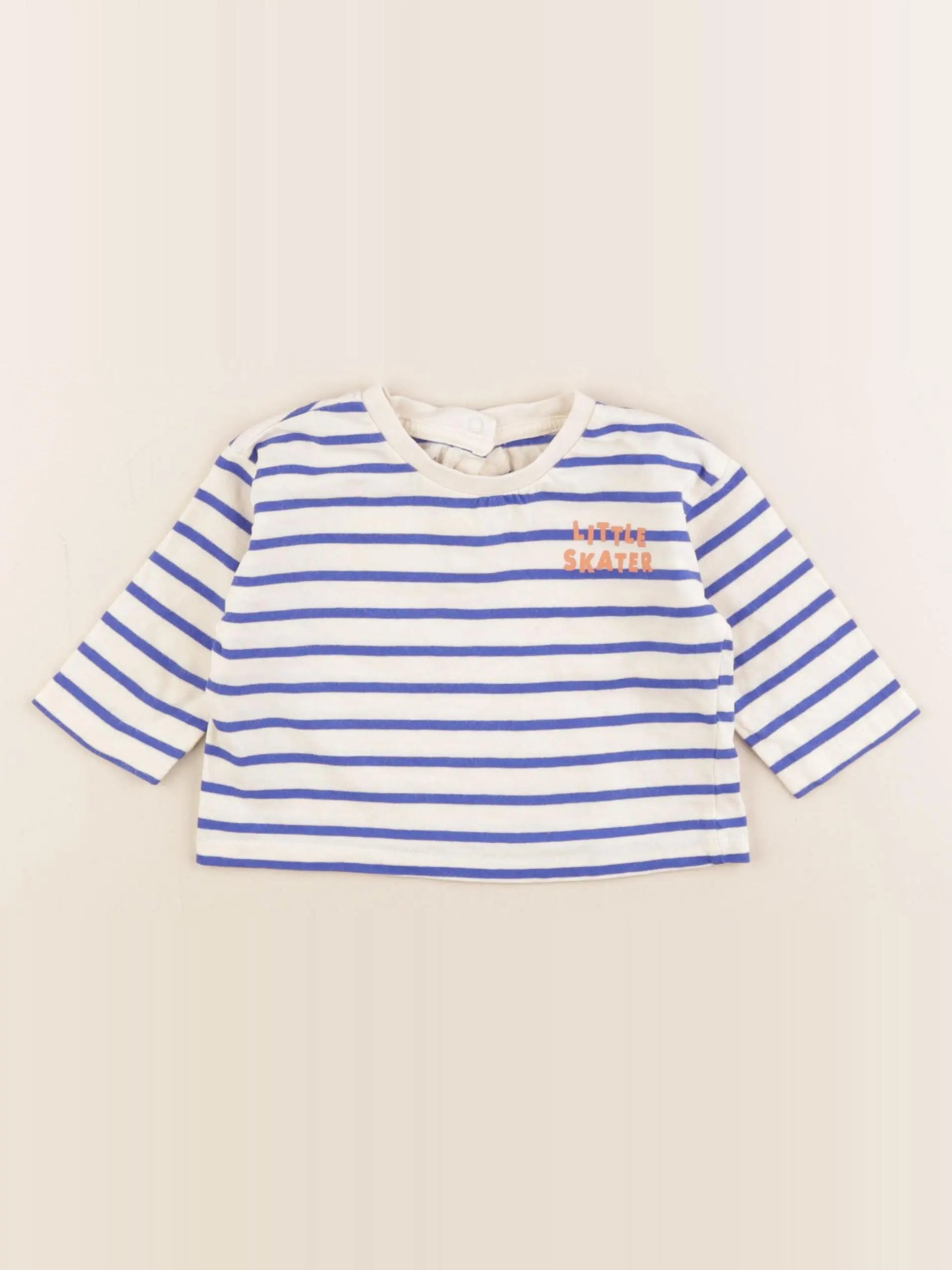 Vertbaudet - tee-shirt bleu - 6 mois
