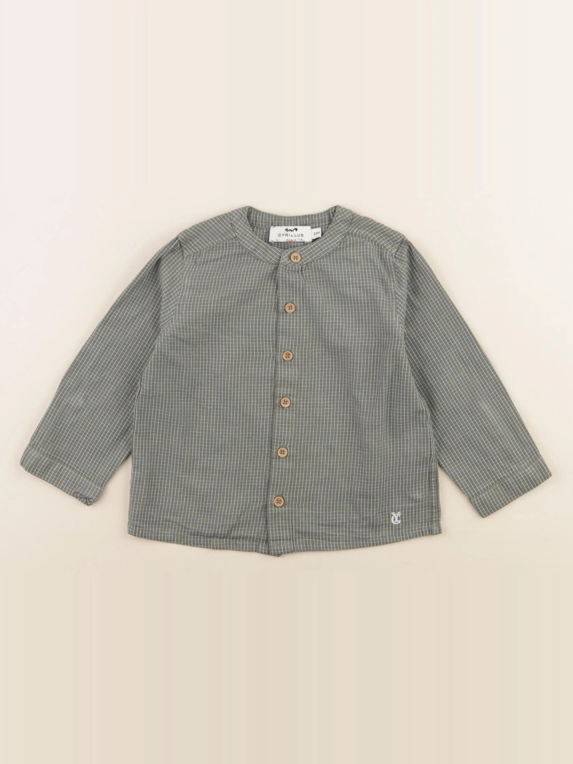 Cyrillus - chemise vert - 24 mois