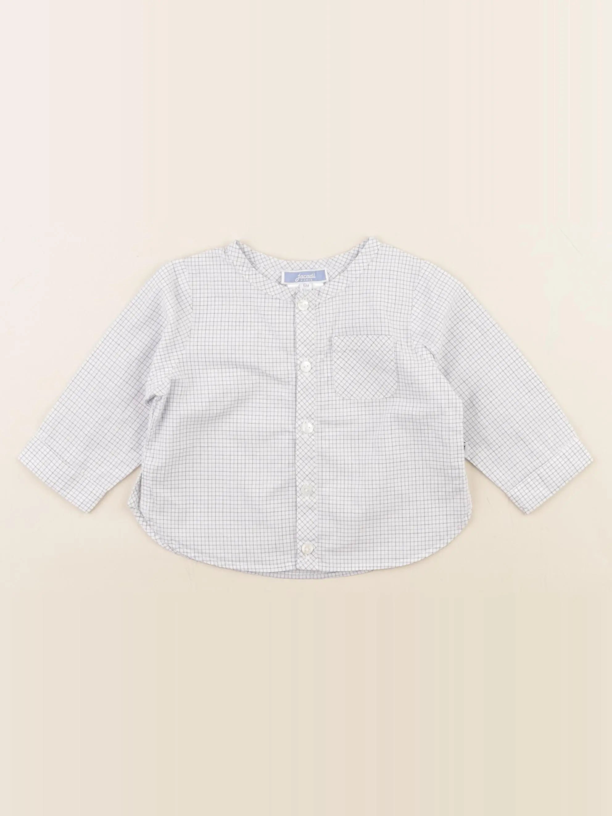 Jacadi - chemise bleu - 6 mois