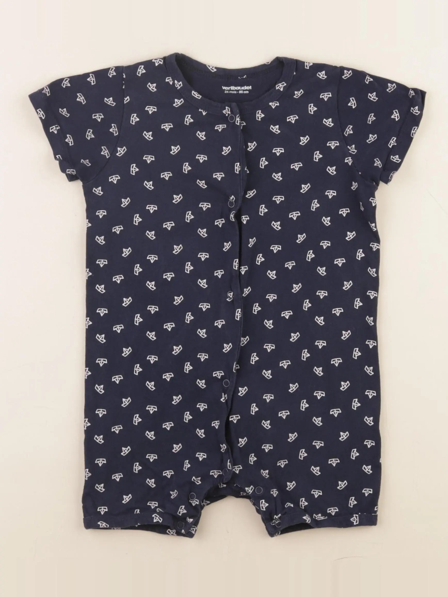 Vertbaudet - combinaison bleu - 24 mois