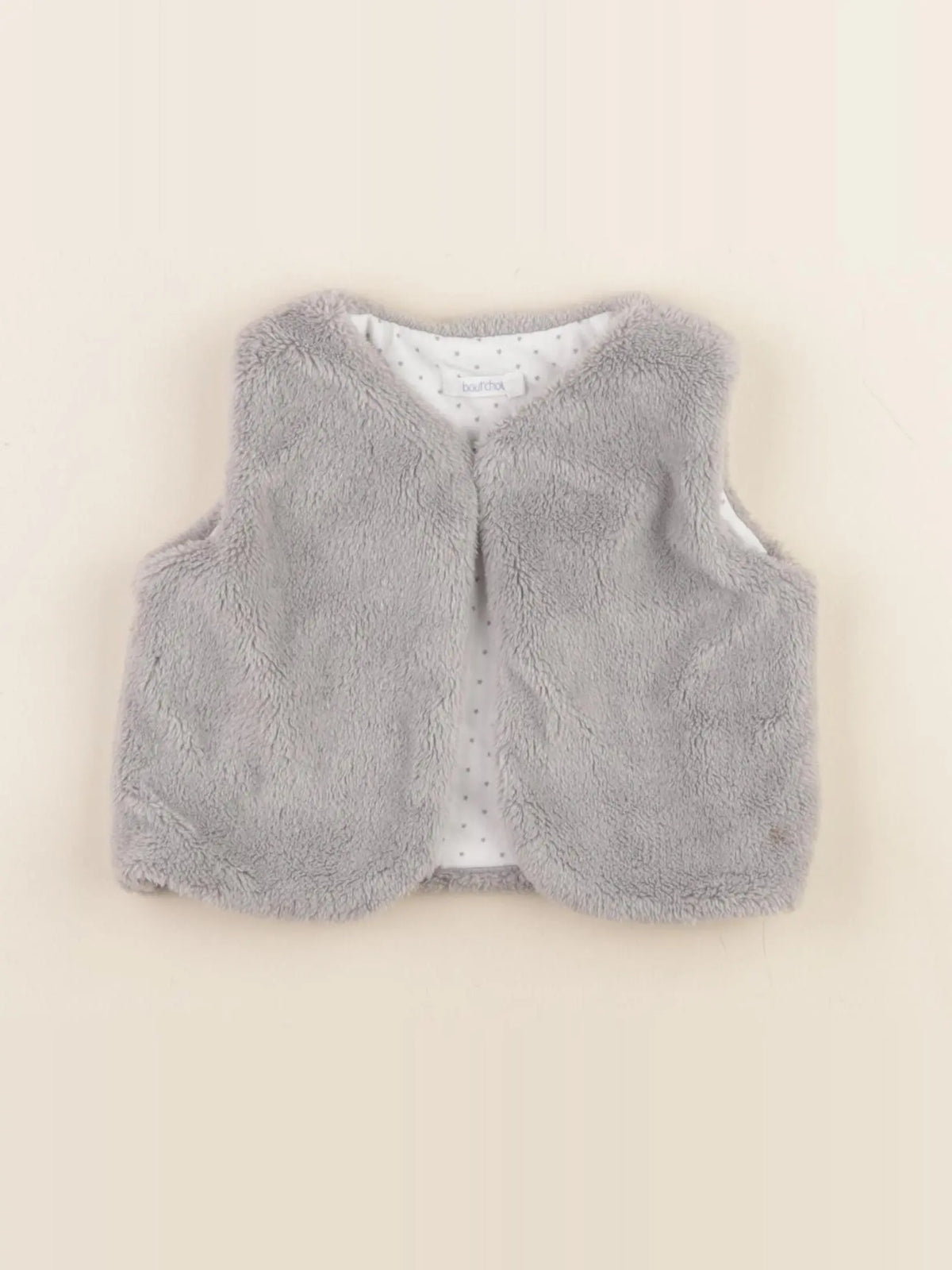 Boutchou - gilet gris - 6 mois