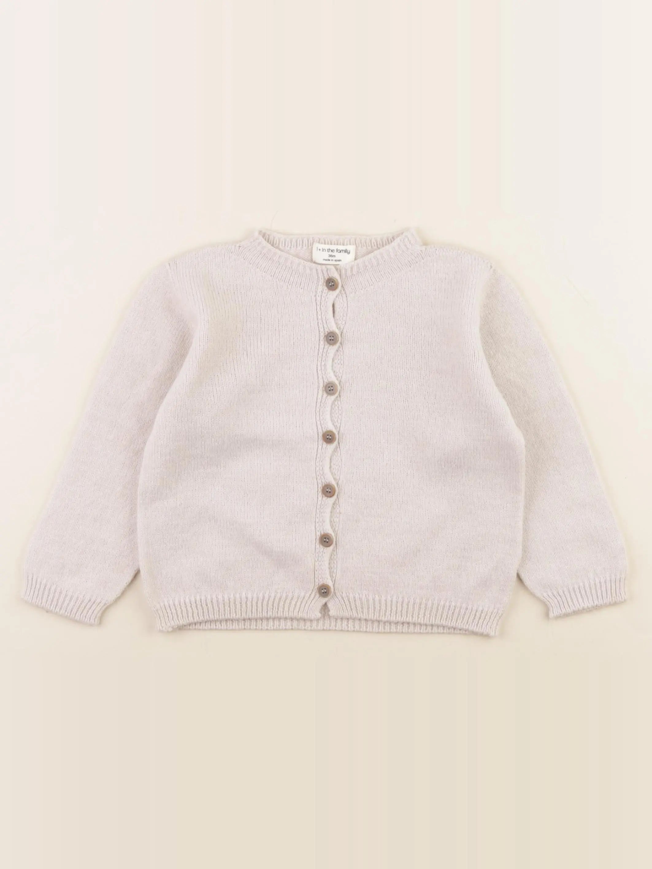 1+ In the family - gilet beige - 36 mois
