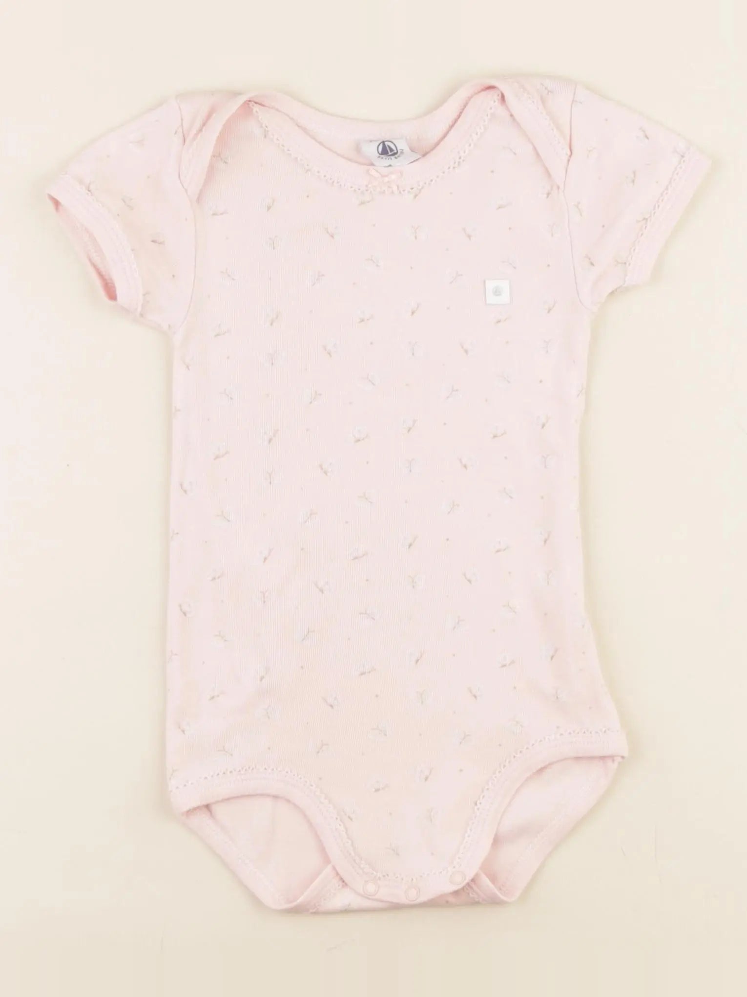 Petit Bateau - body rose - 24 mois