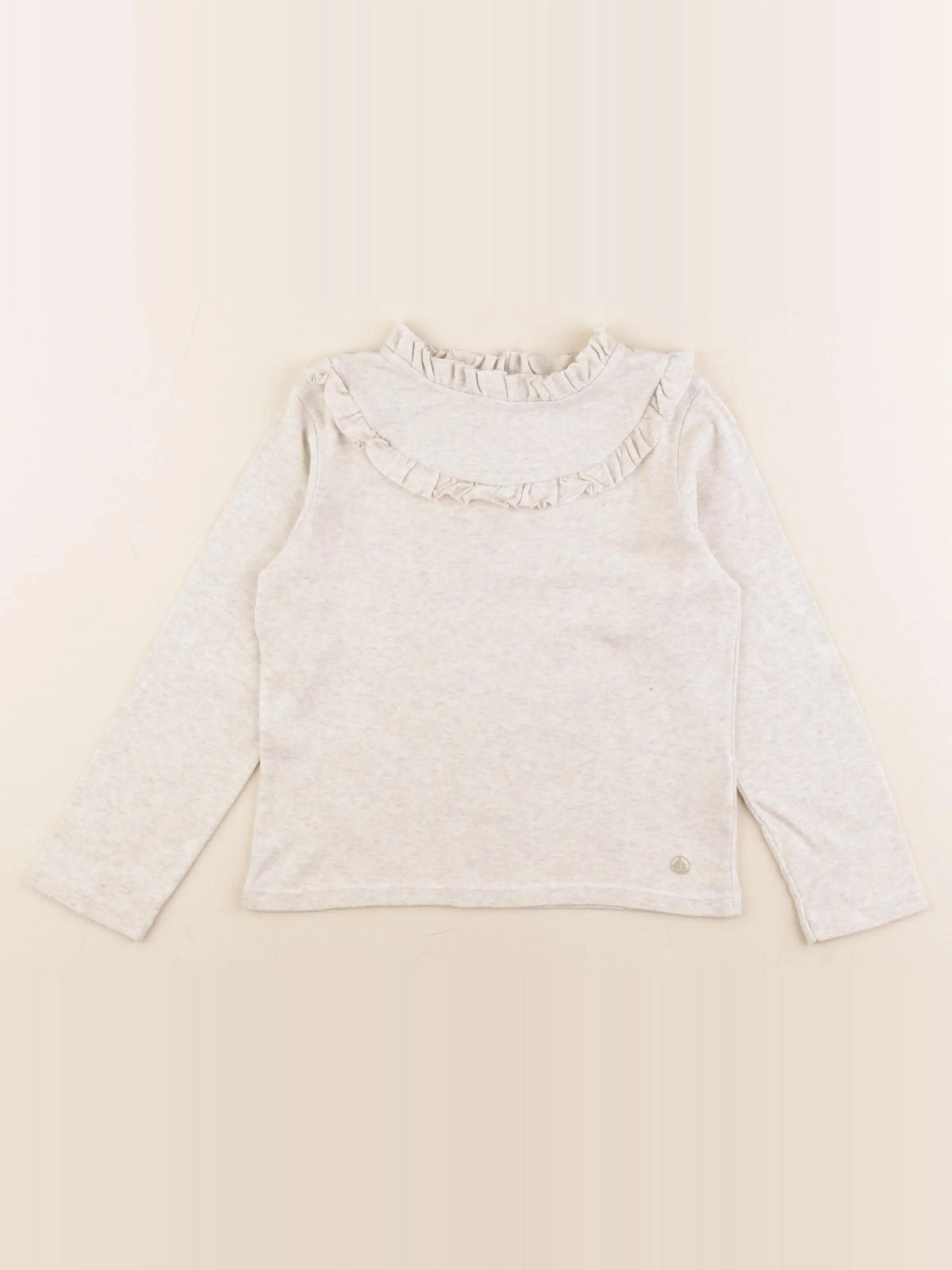 Petit Bateau - tee-shirt beige - 6 ans