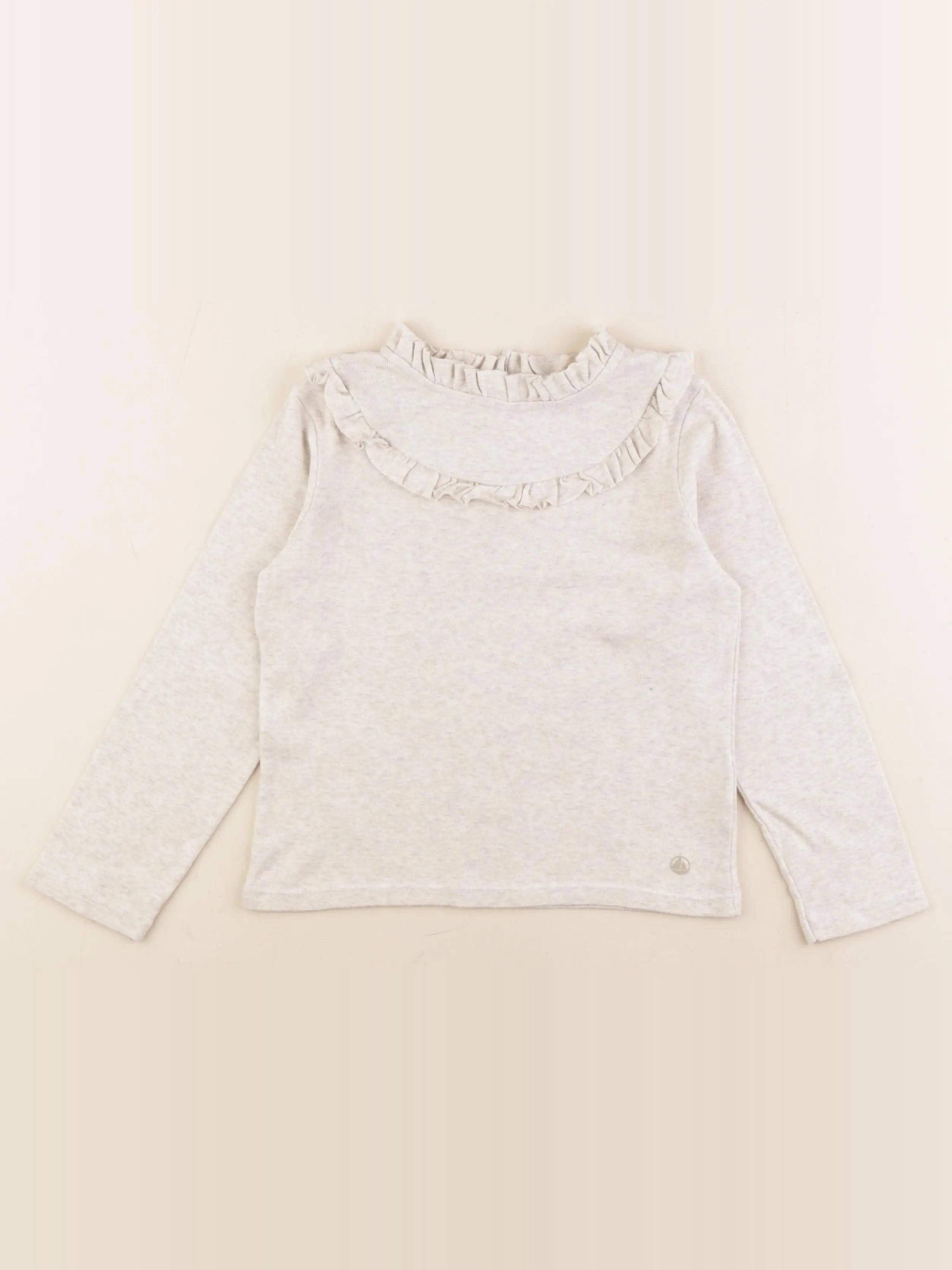 Petit Bateau - tee-shirt beige - 6 ans