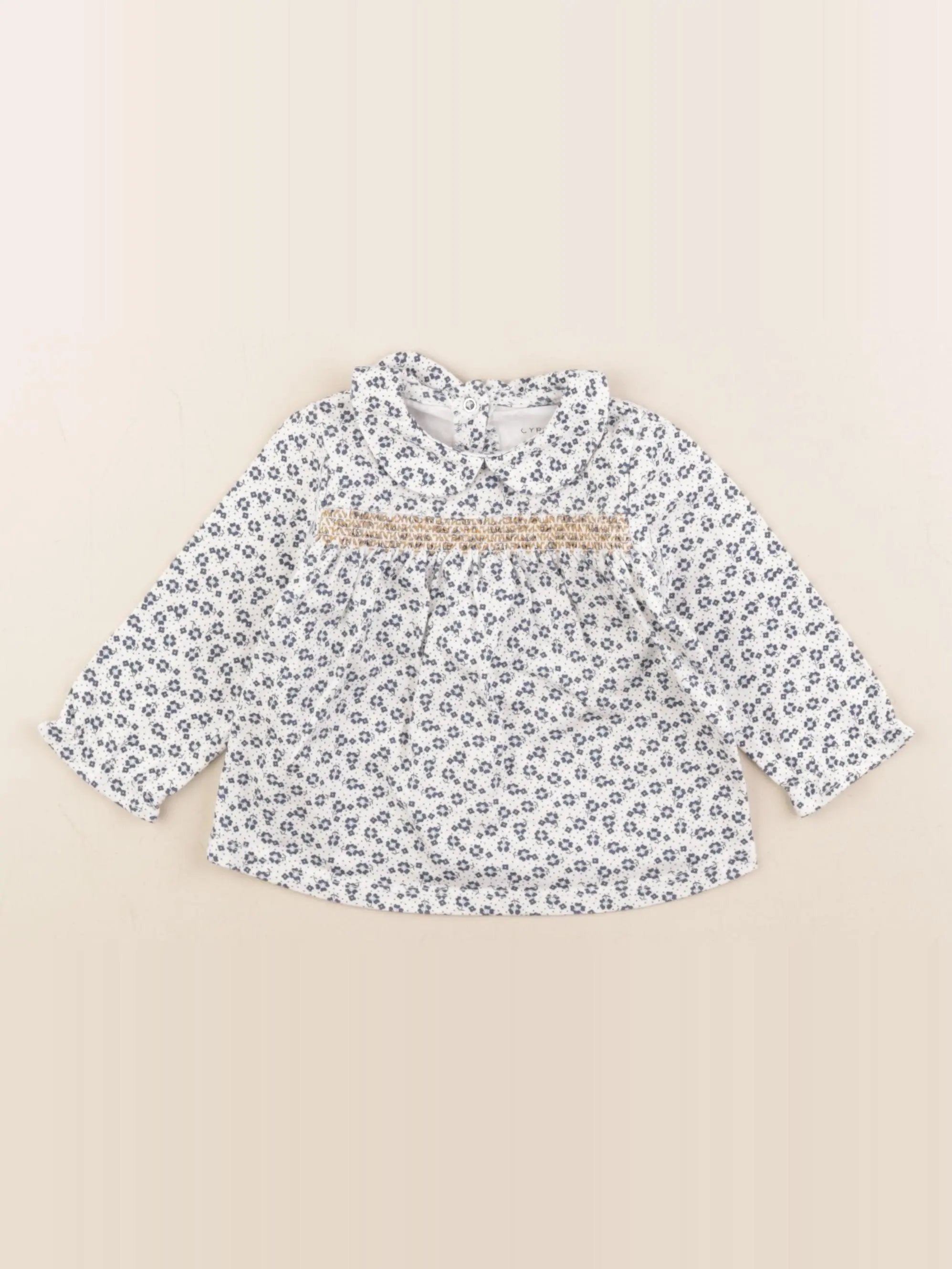 Cyrillus - tee-shirt bleu - 6 mois
