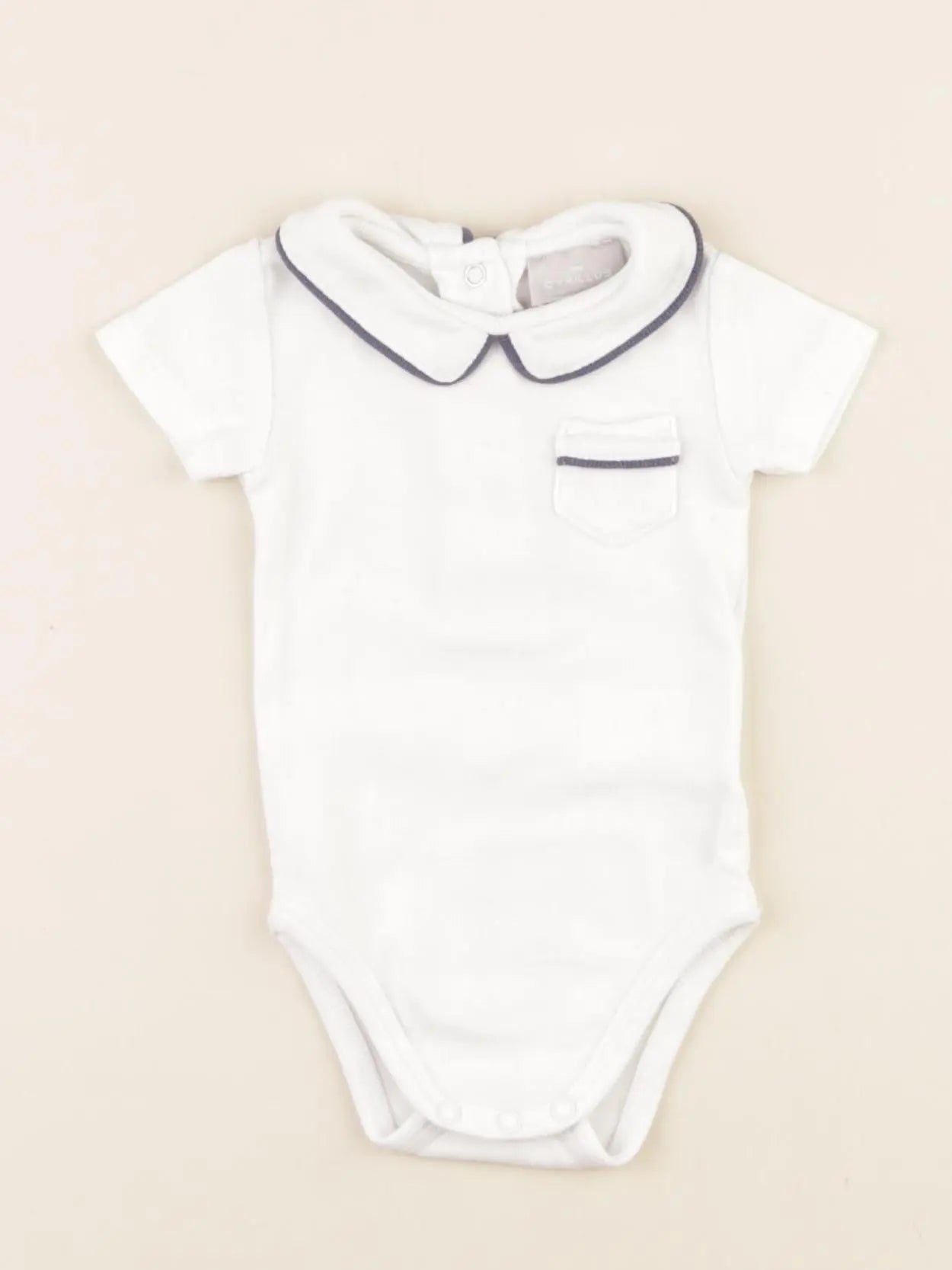 Cyrillus - body à col blanc - 1 mois