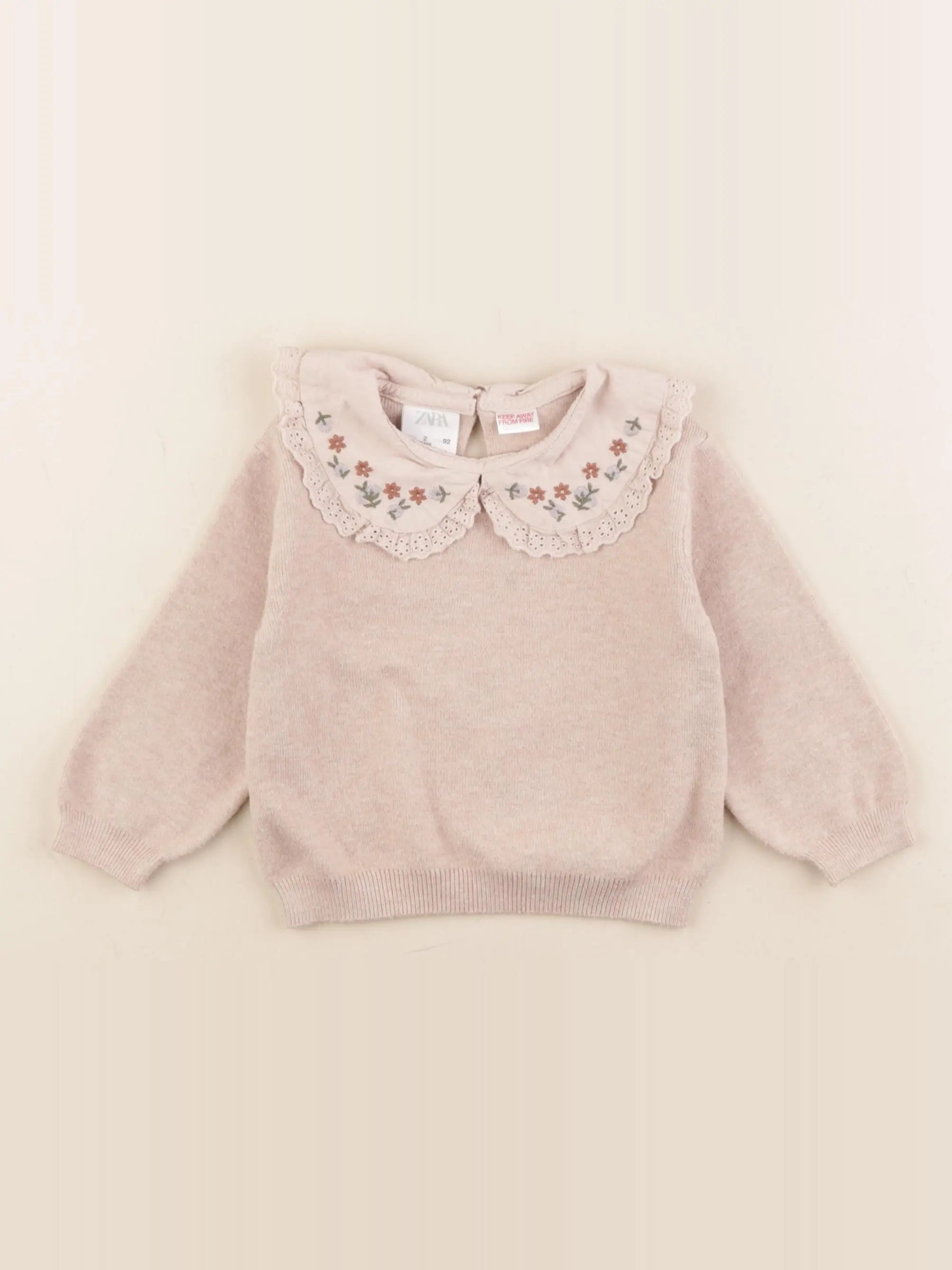 Zara - pull beige - 2 ans