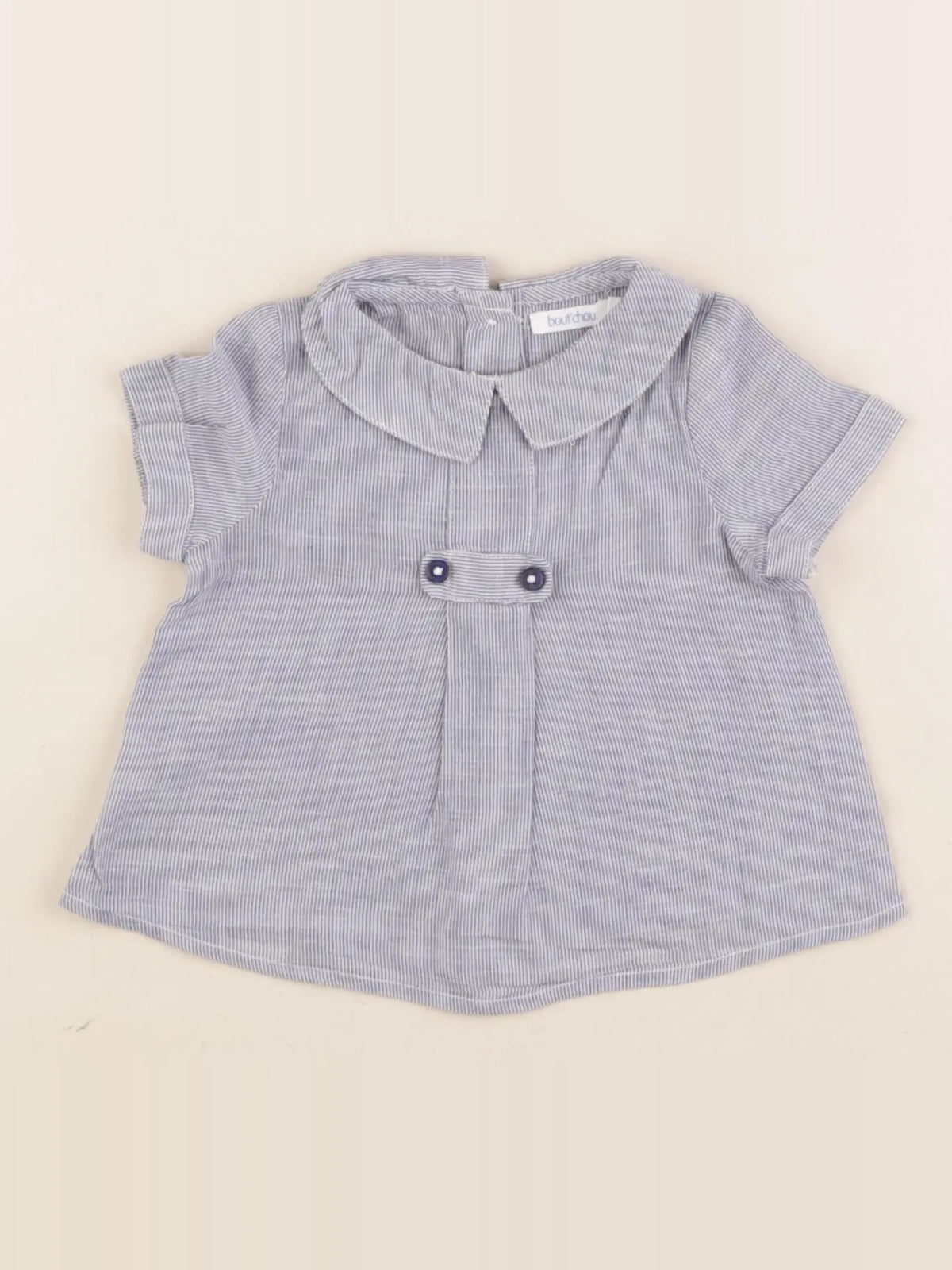 Boutchou - blouse bleu - 3 mois