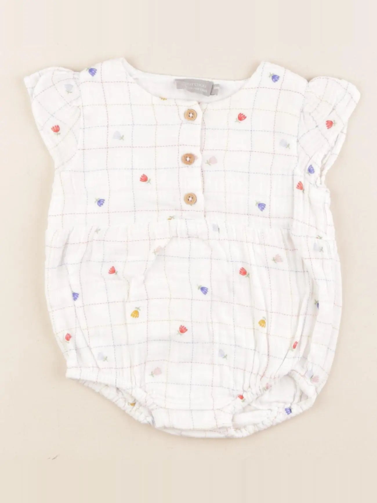 Boutchou - combinaison multicolore - 6 mois