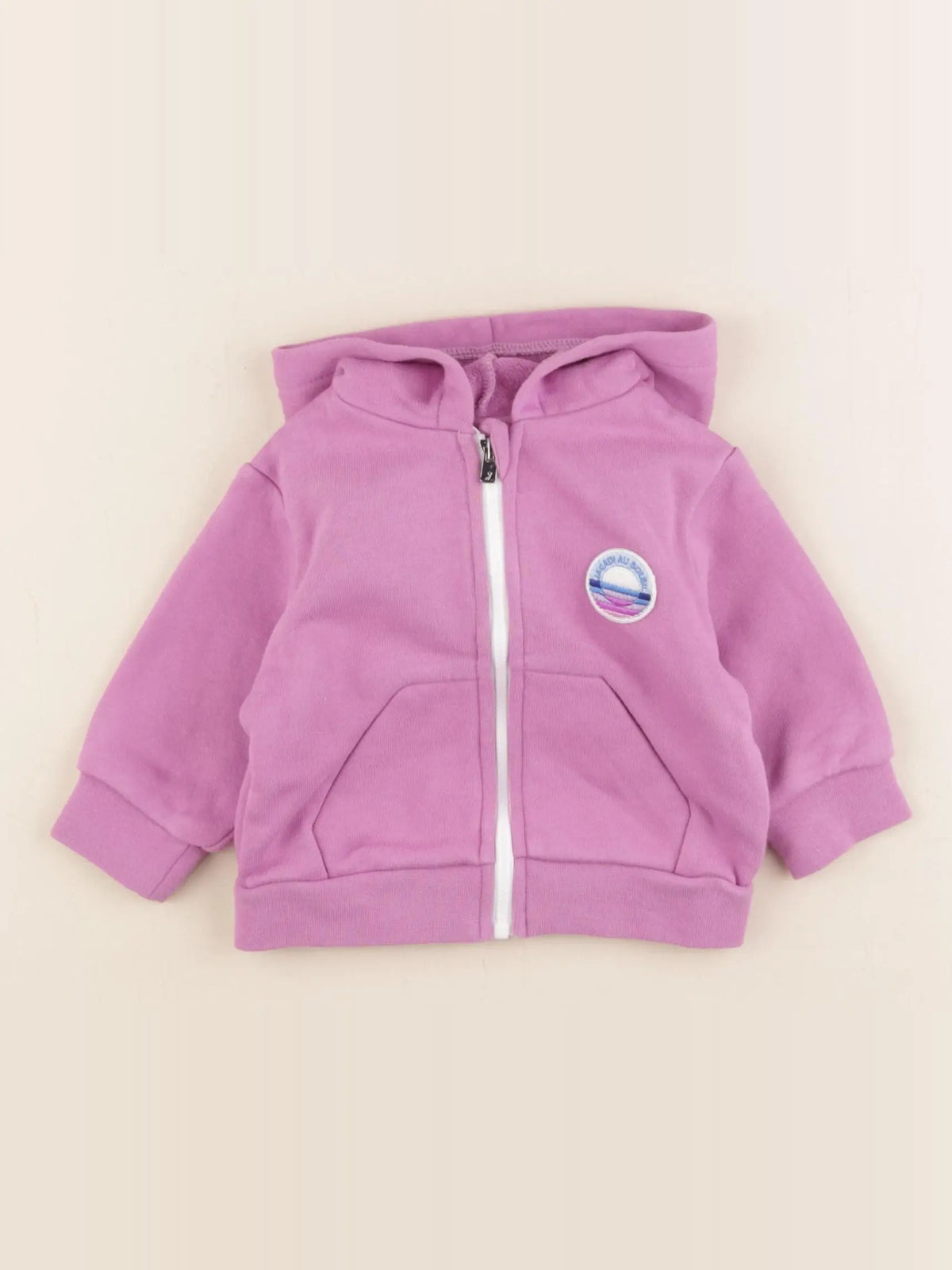 Jacadi - sweat violet - 6 mois