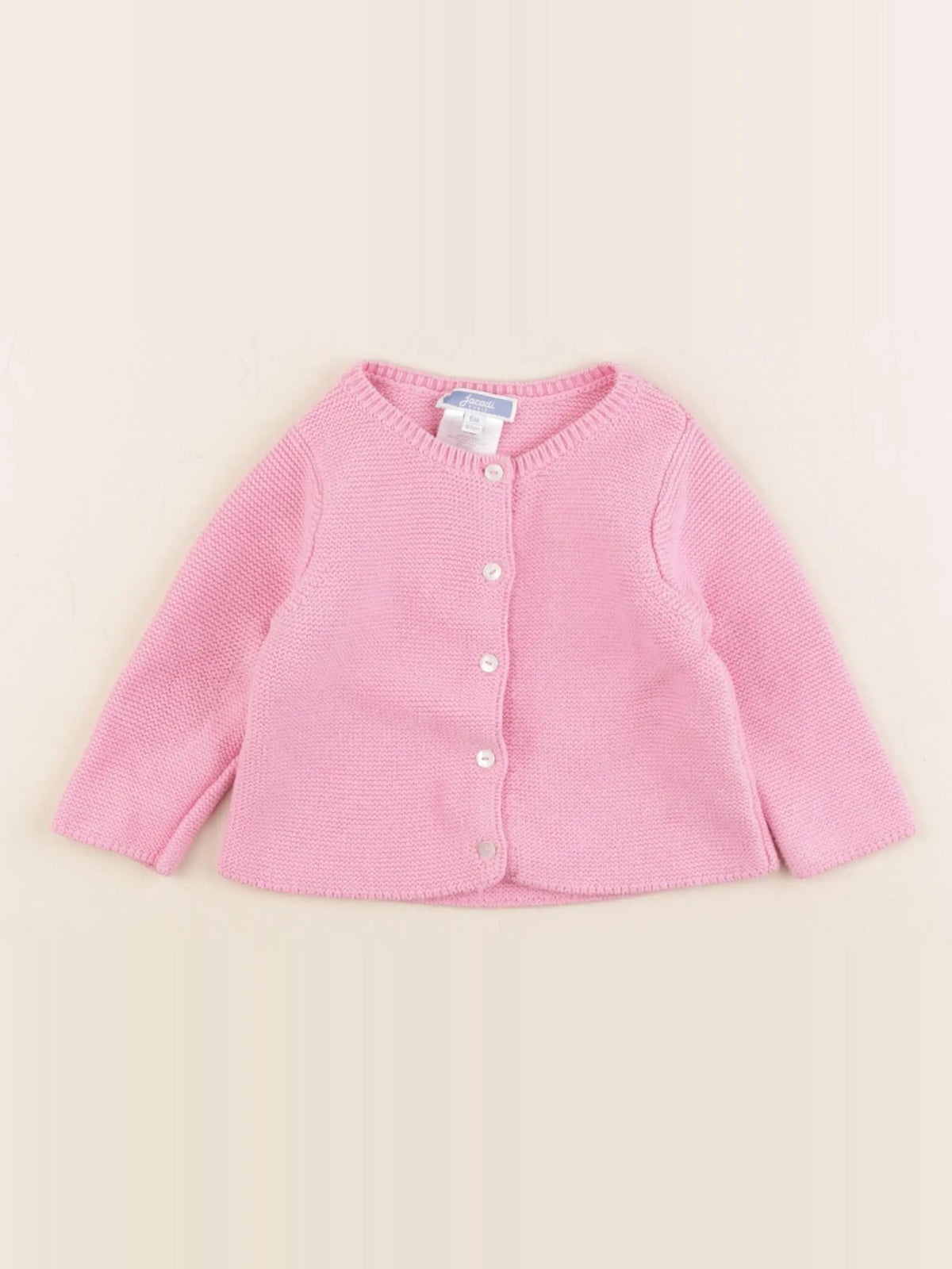 Jacadi - gilet rose - 6 mois