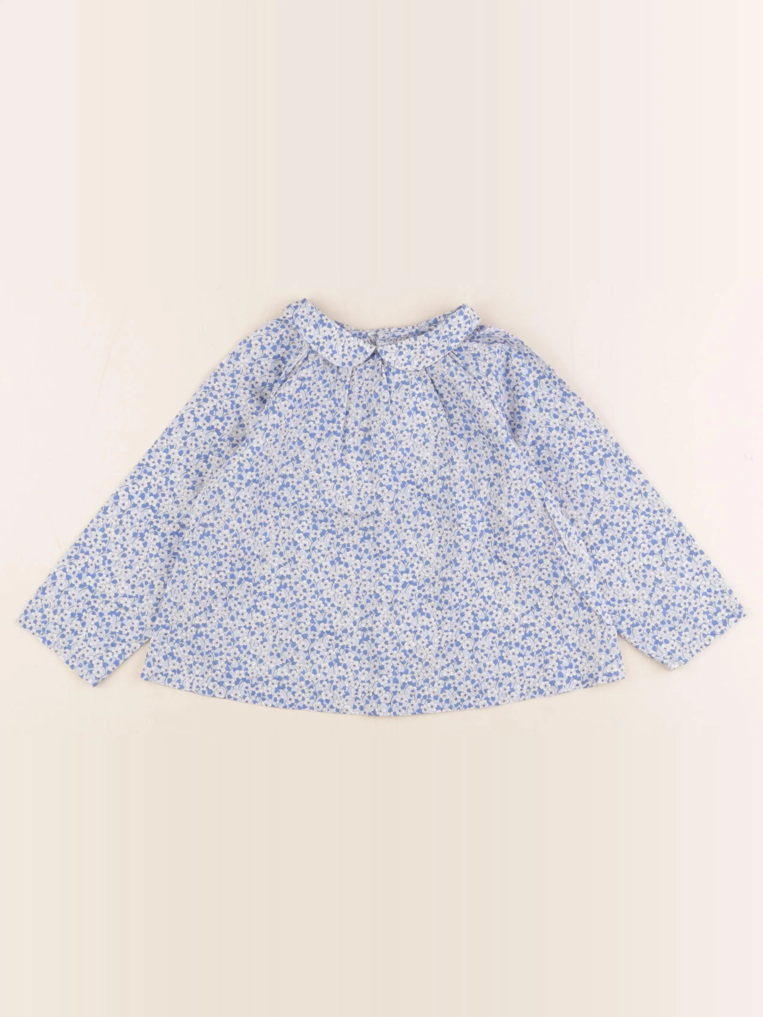Jacadi - blouse liberty bleu - 36 mois