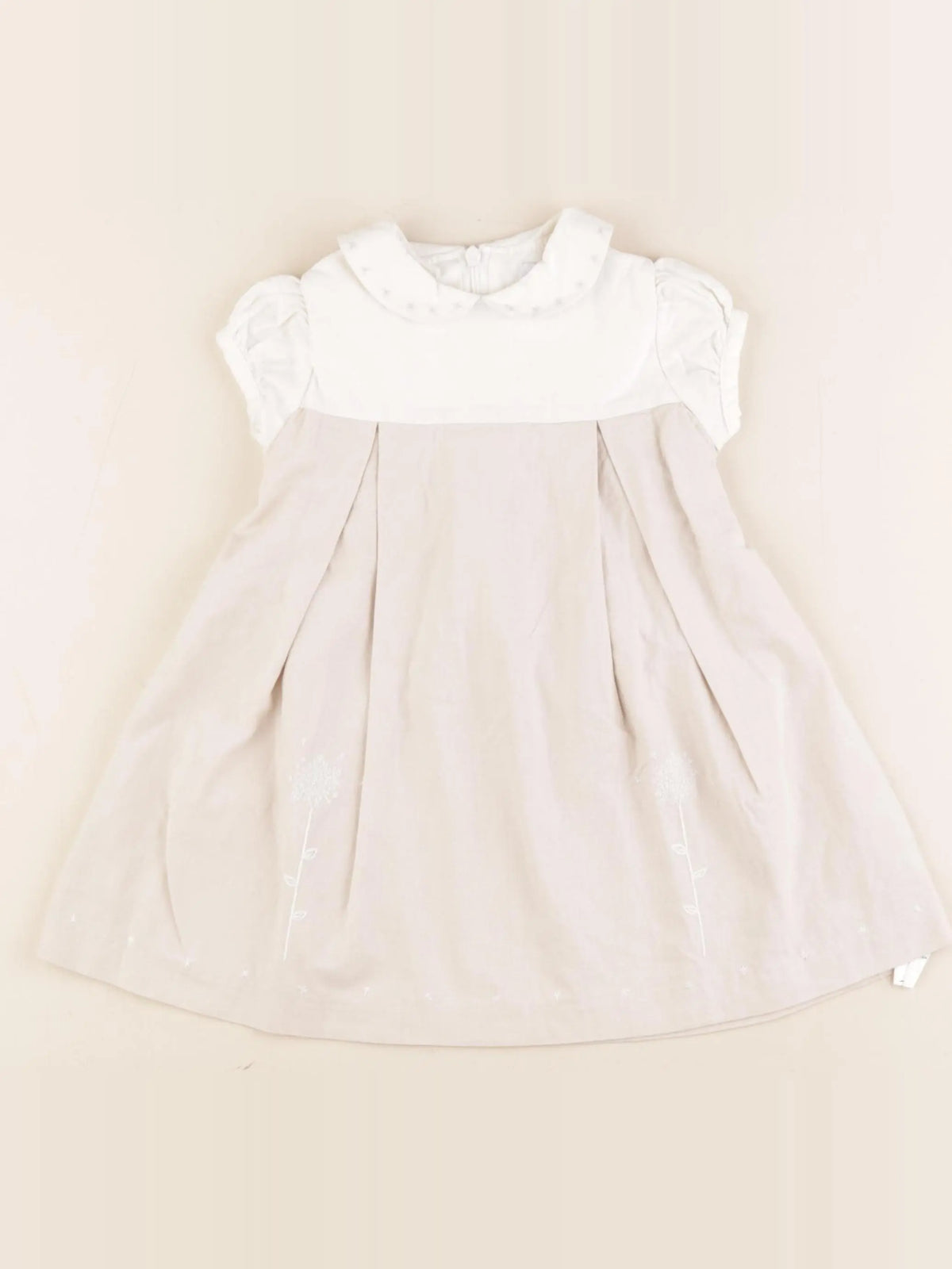 Jacadi - robe beige - 12 mois