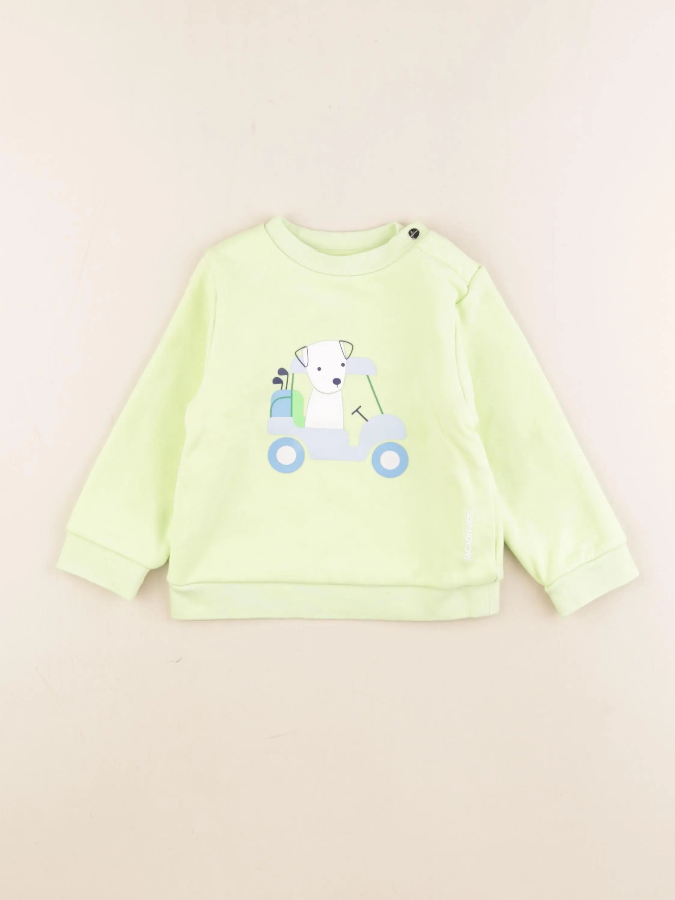 Jacadi - sweat vert - 24 mois