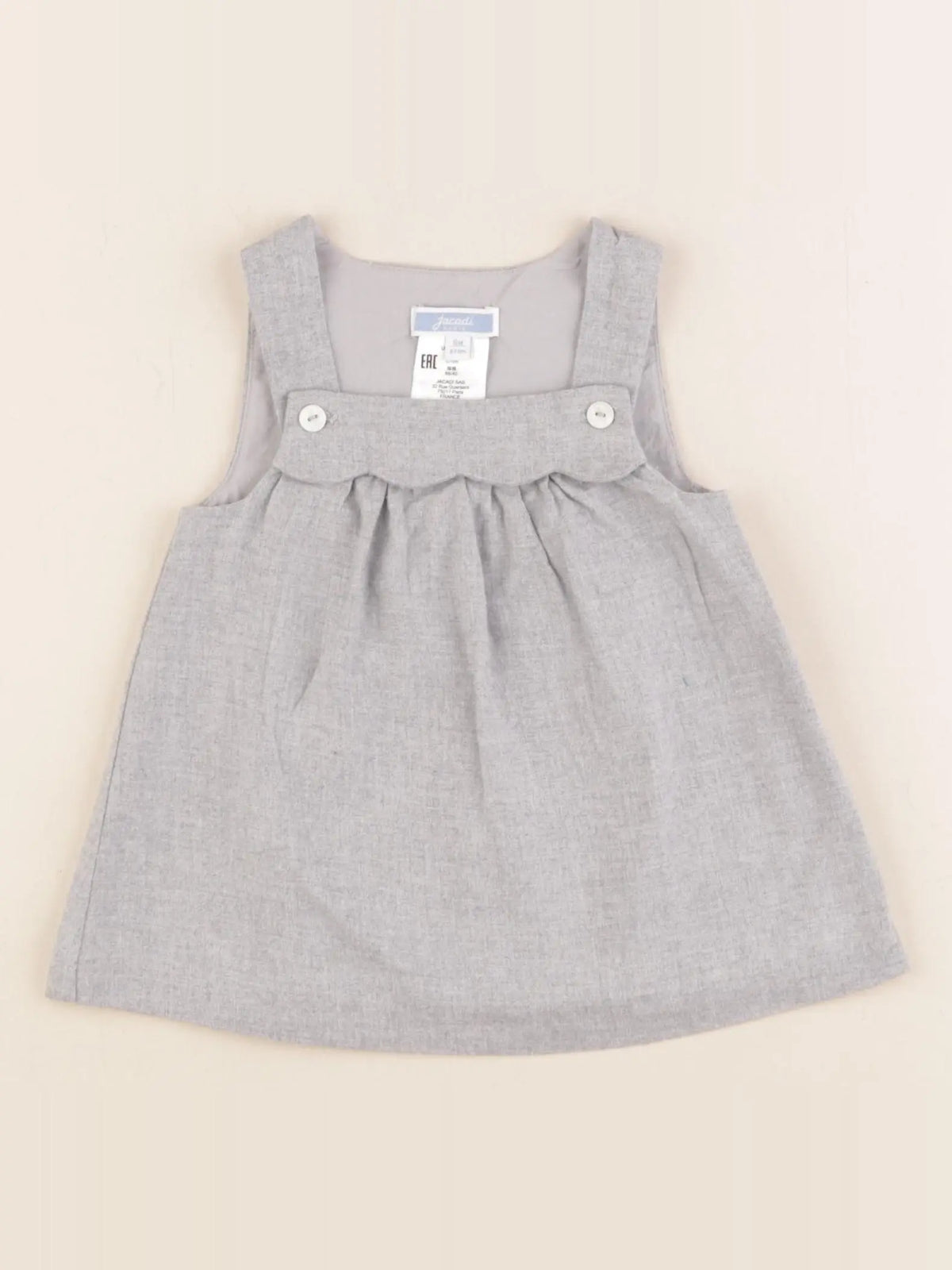 Jacadi - robe gris - 6 mois
