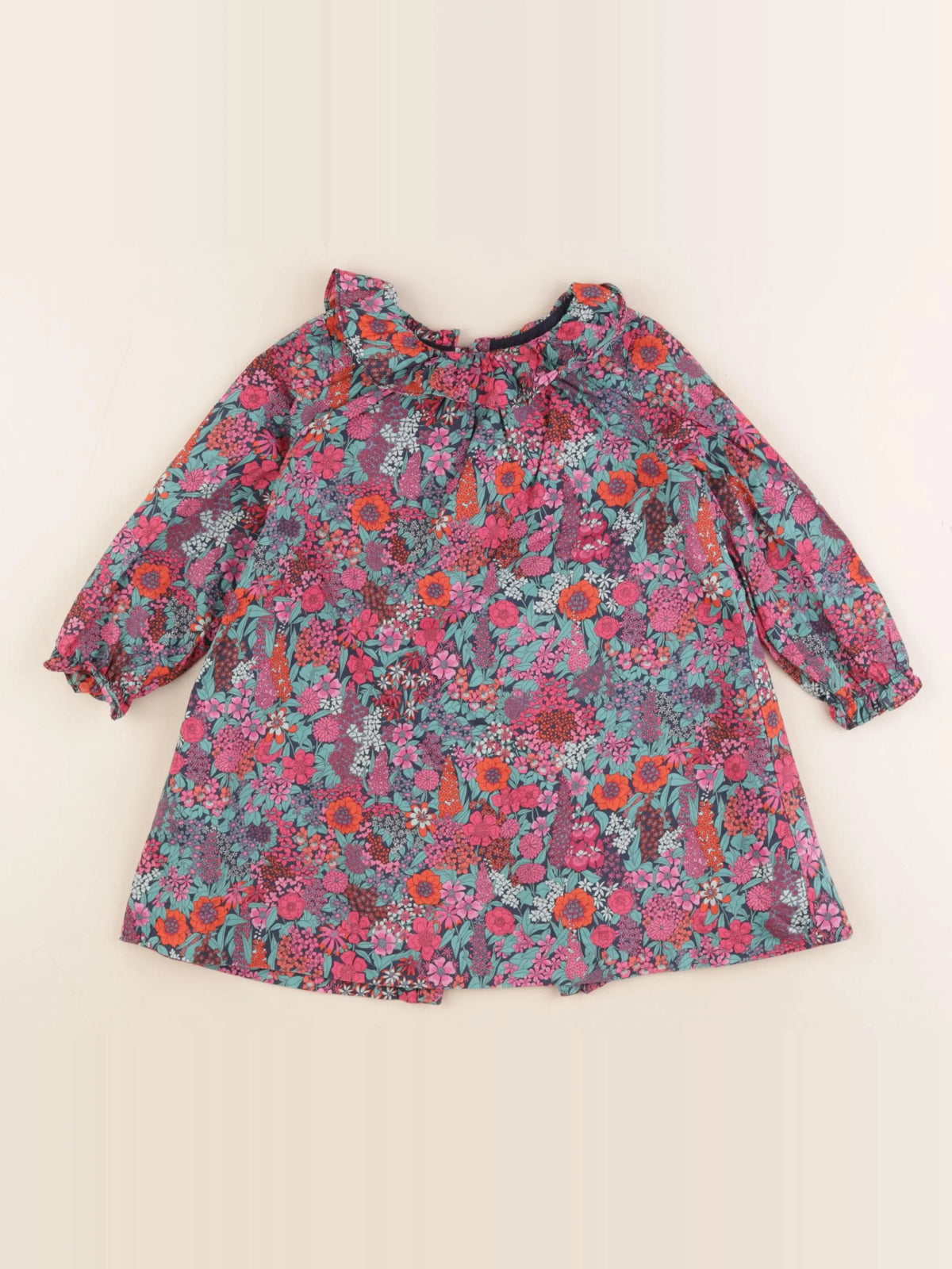 Jacadi - robe liberty multicolore - 24 mois