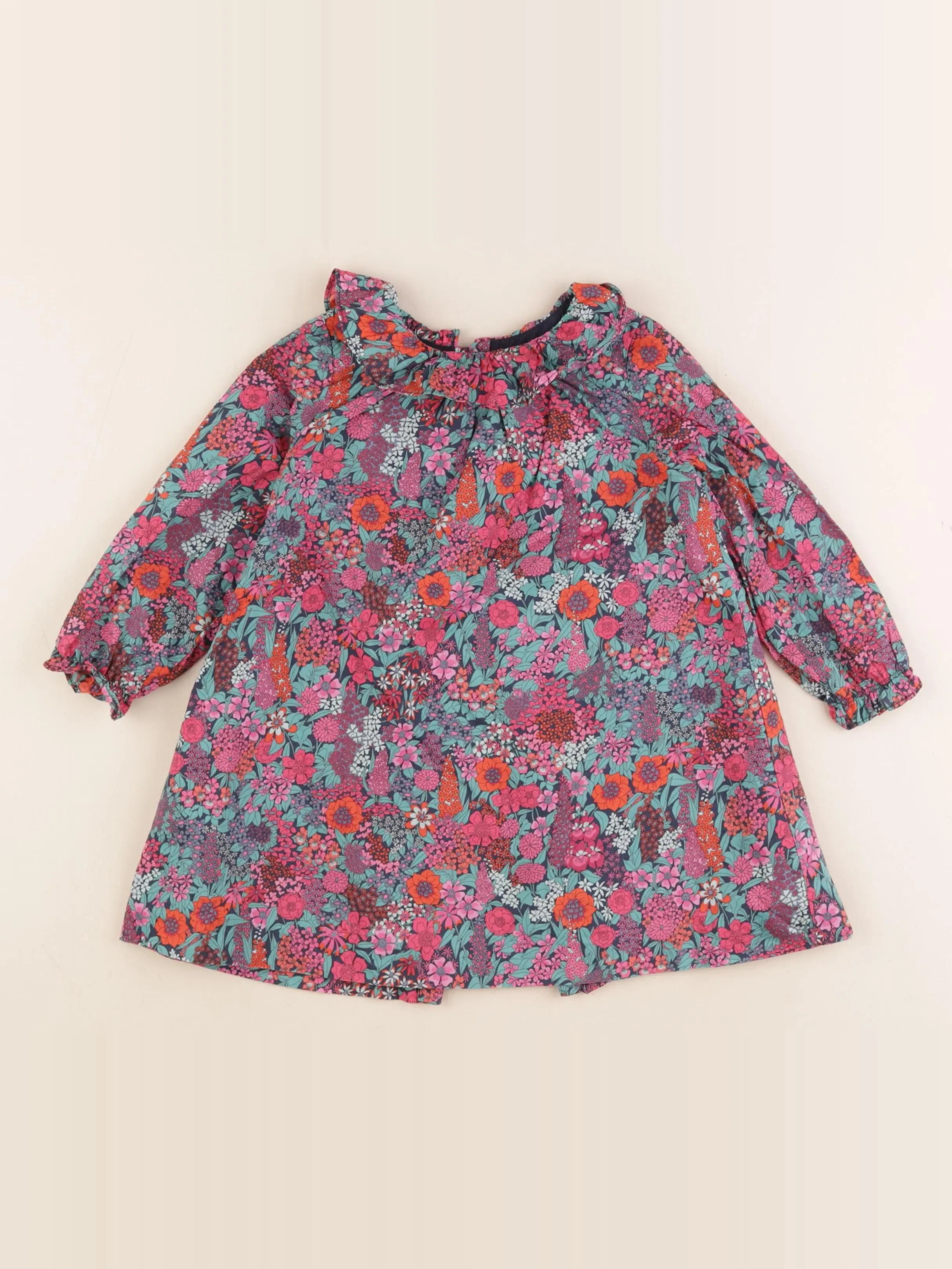 Jacadi - robe liberty multicolore - 24 mois