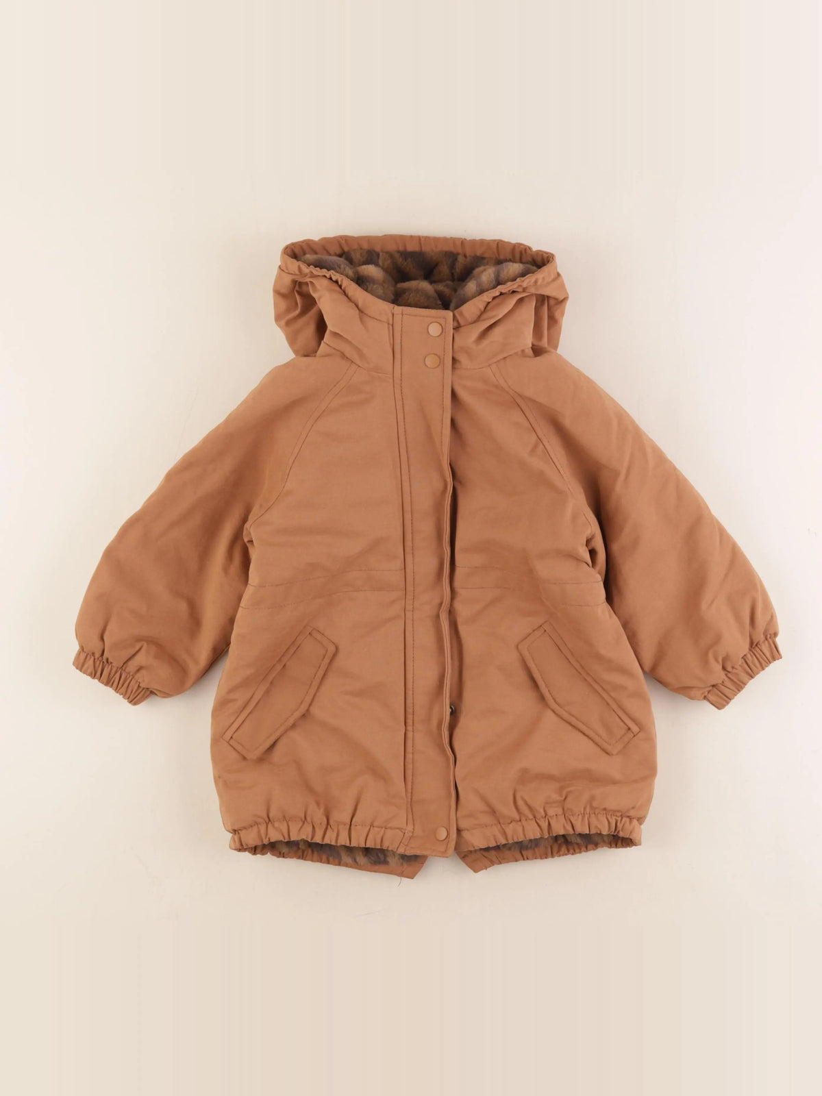 Vertbaudet - parka marron - 3 ans