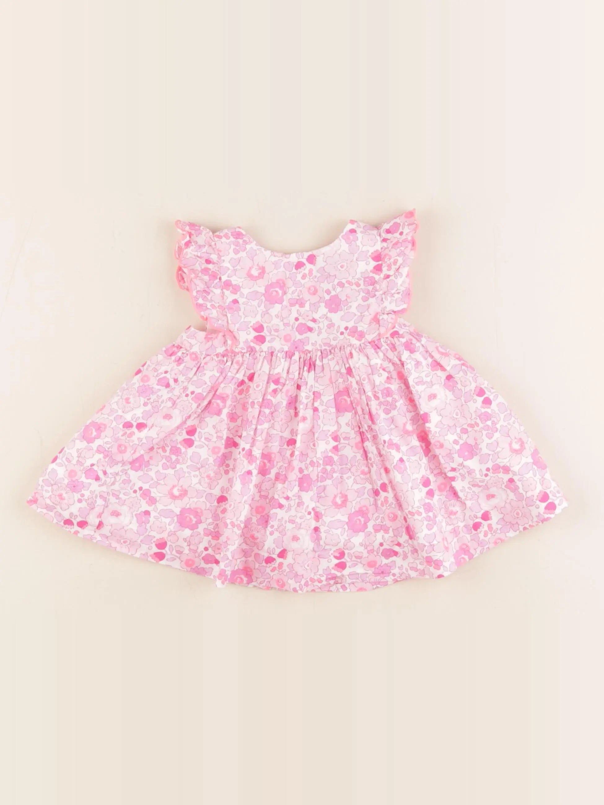 Jacadi - robe liberty rose - 3 mois