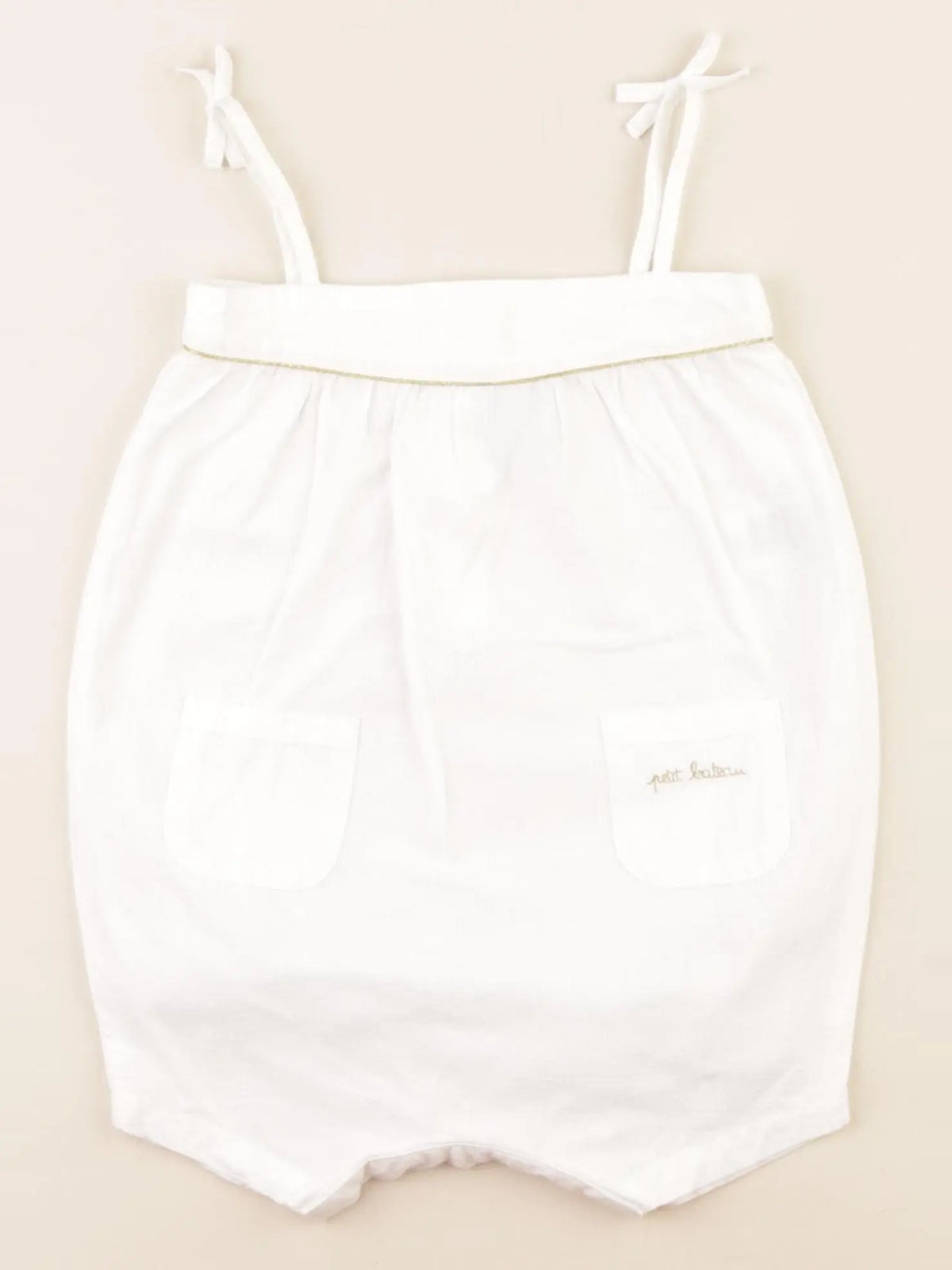 Petit Bateau - combinaison blanc - 12 mois