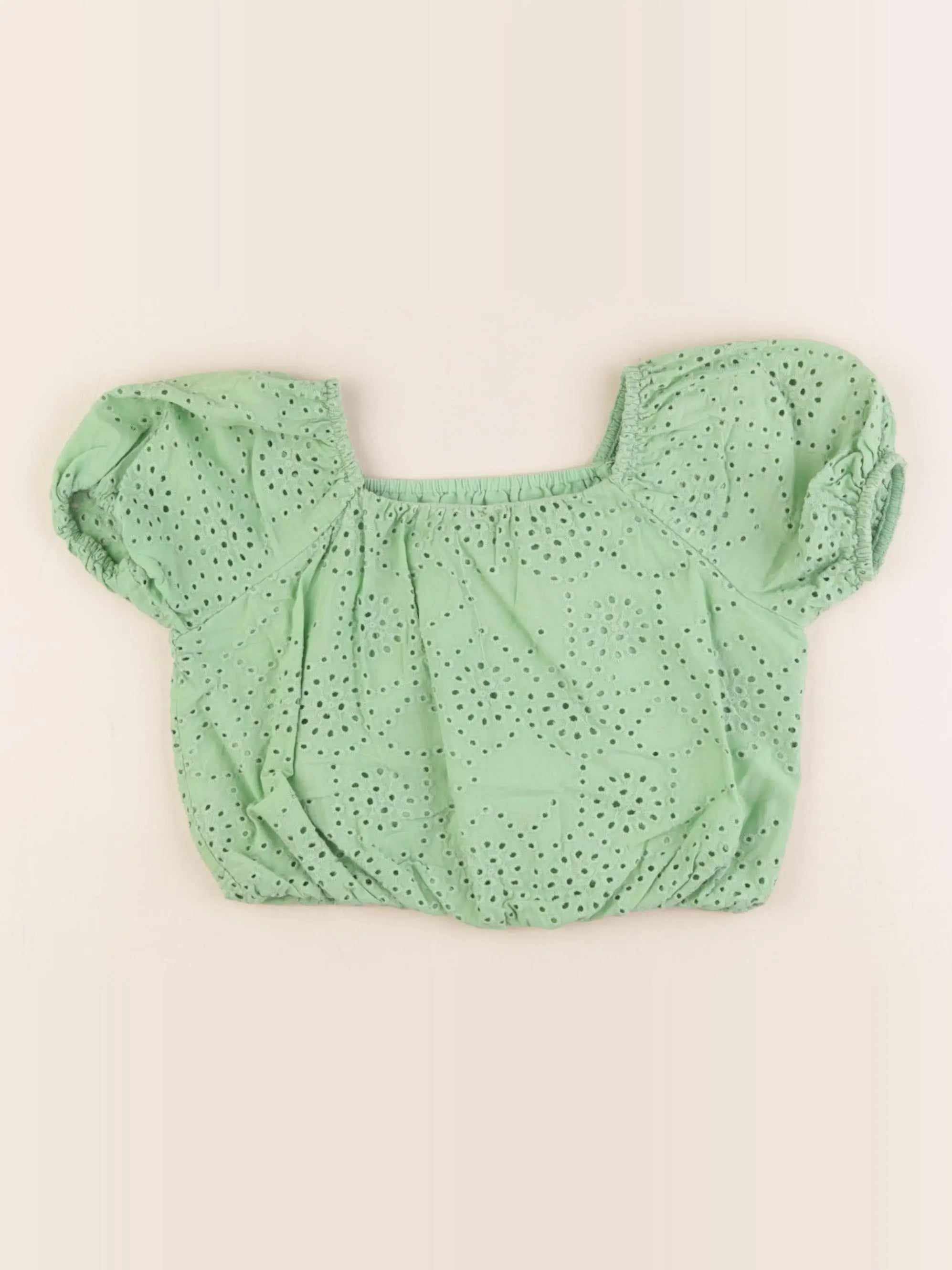 Zara - blouse vert - 6/7 ans