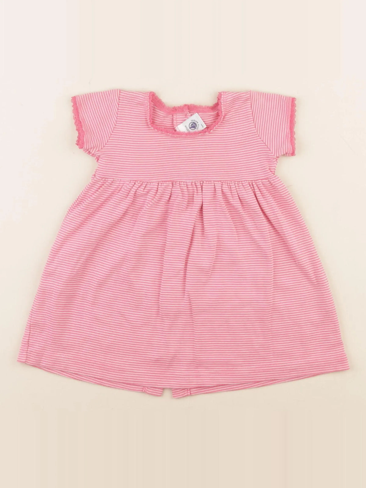 Petit Bateau - robe rose - 6 mois