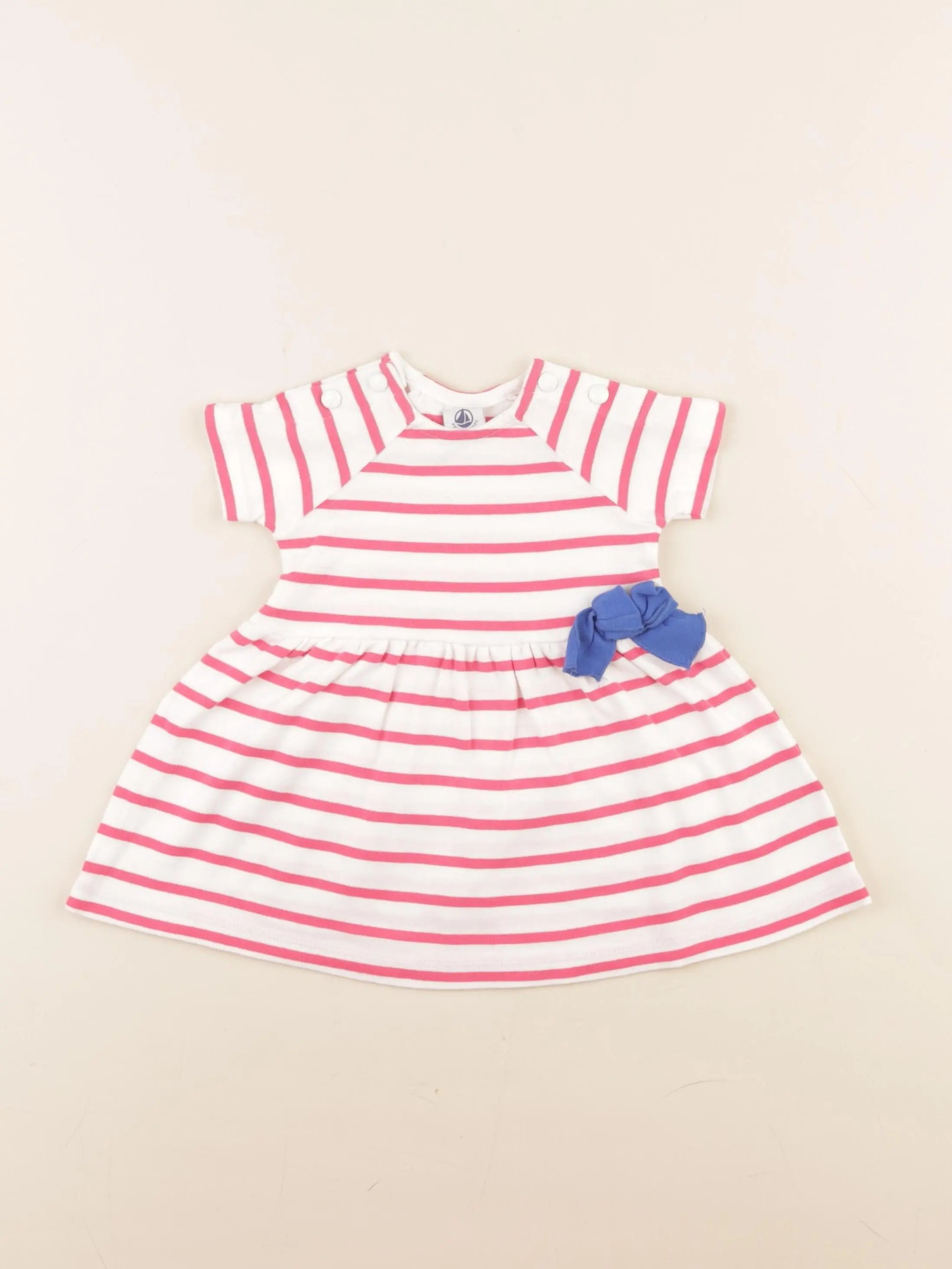 Petit Bateau - robe rose - 6 mois