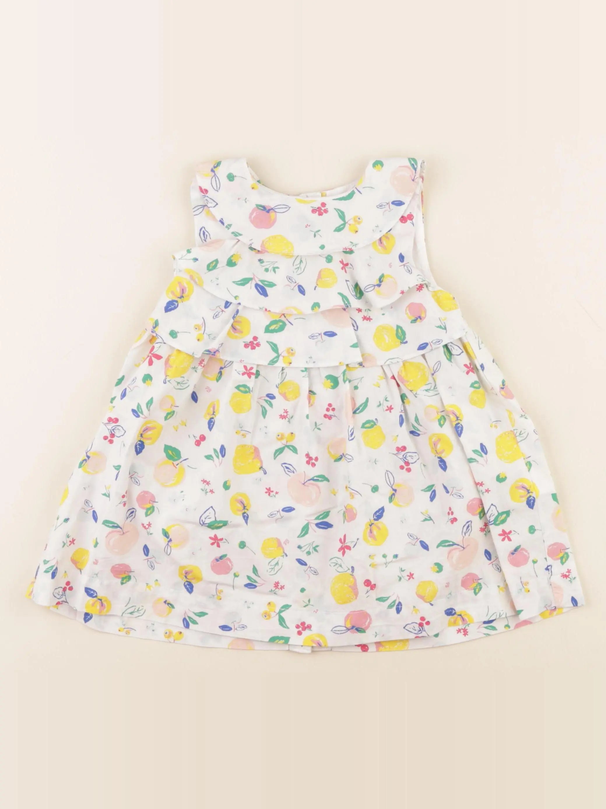 Petit Bateau - robe multicolore - 12 mois