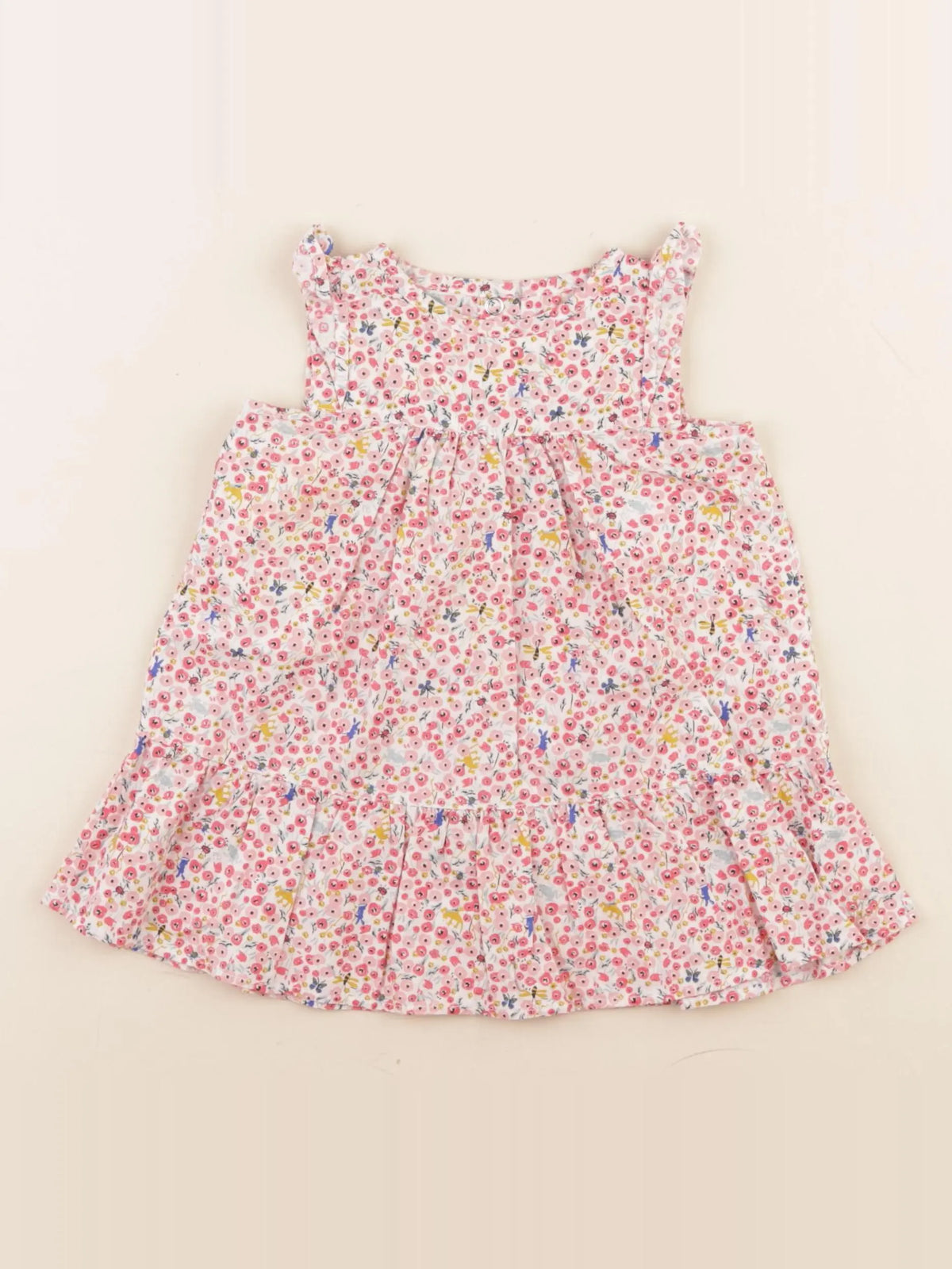 Petit Bateau - robe multicolore - 6 mois