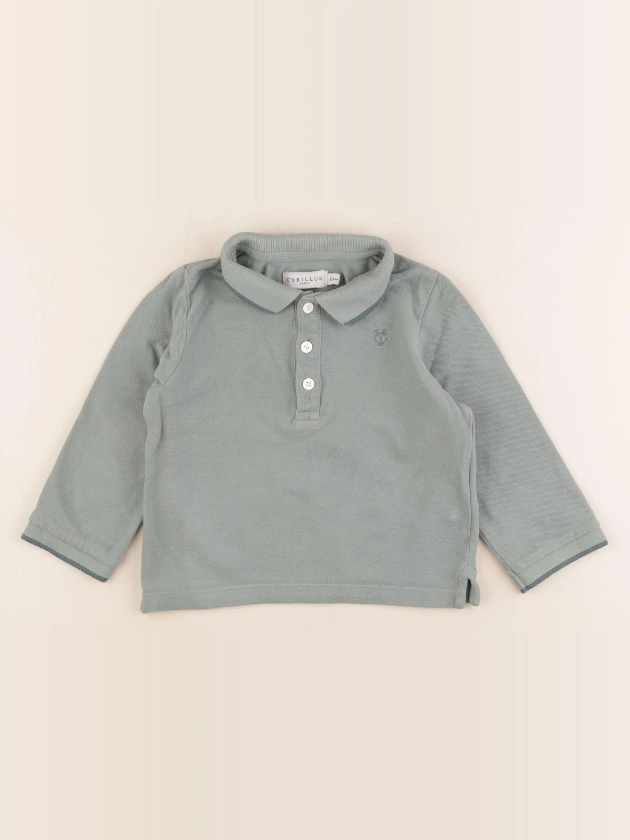 Cyrillus - polo vert - 24 mois