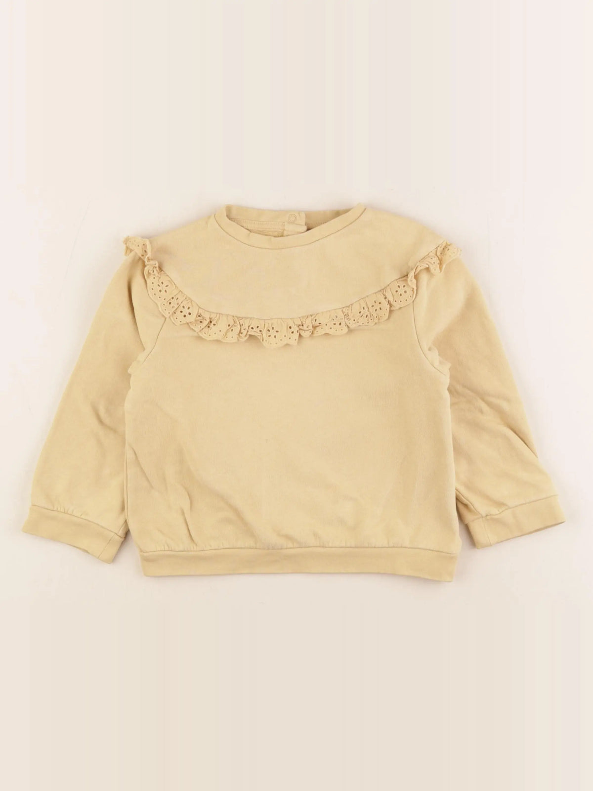 Vertbaudet - sweat jaune - 36 mois